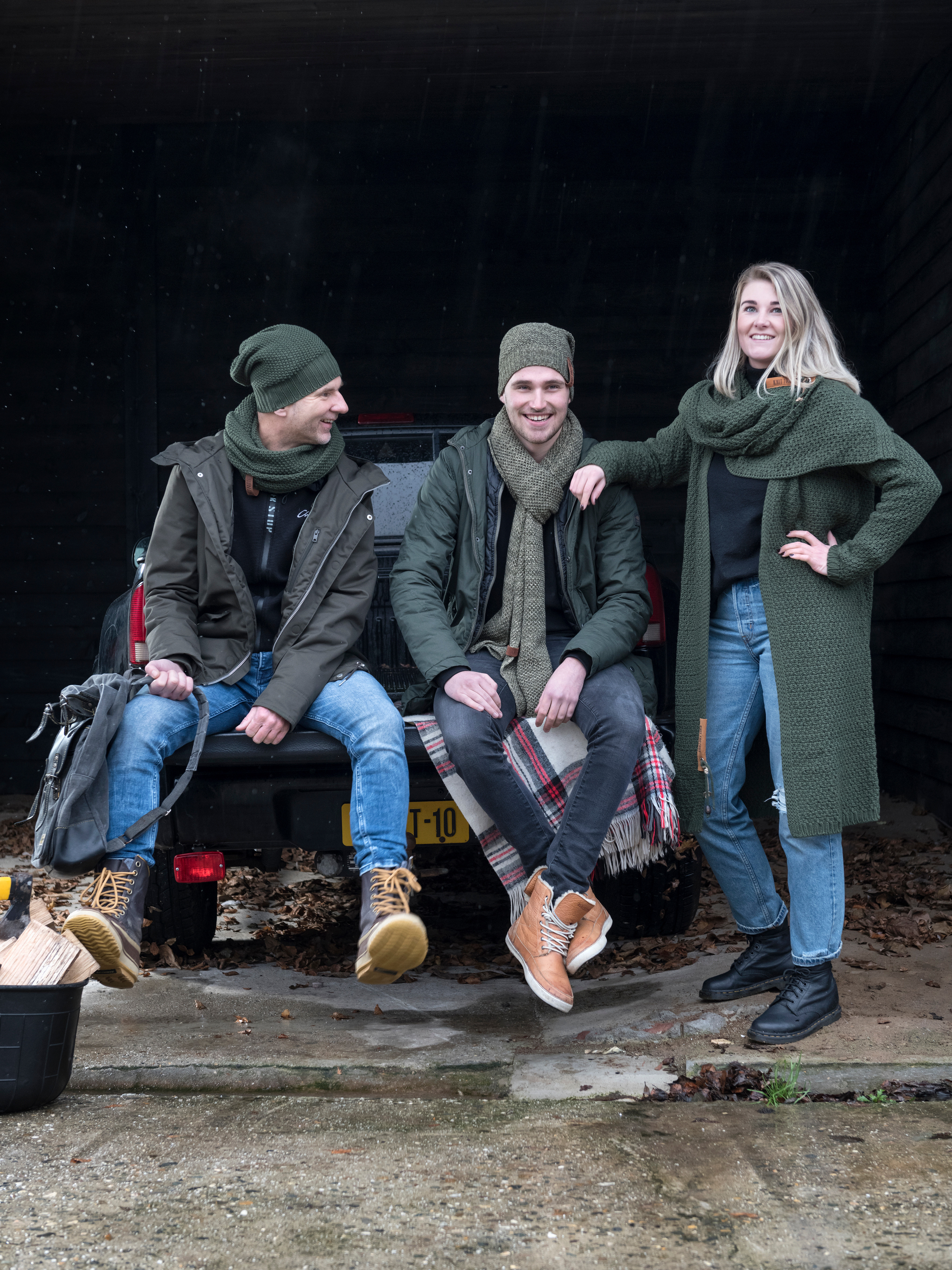 Luna Long Knitted Cardigan Khaki - 36/38 Luna Long Knitted Cardigan Khaki - 36/38