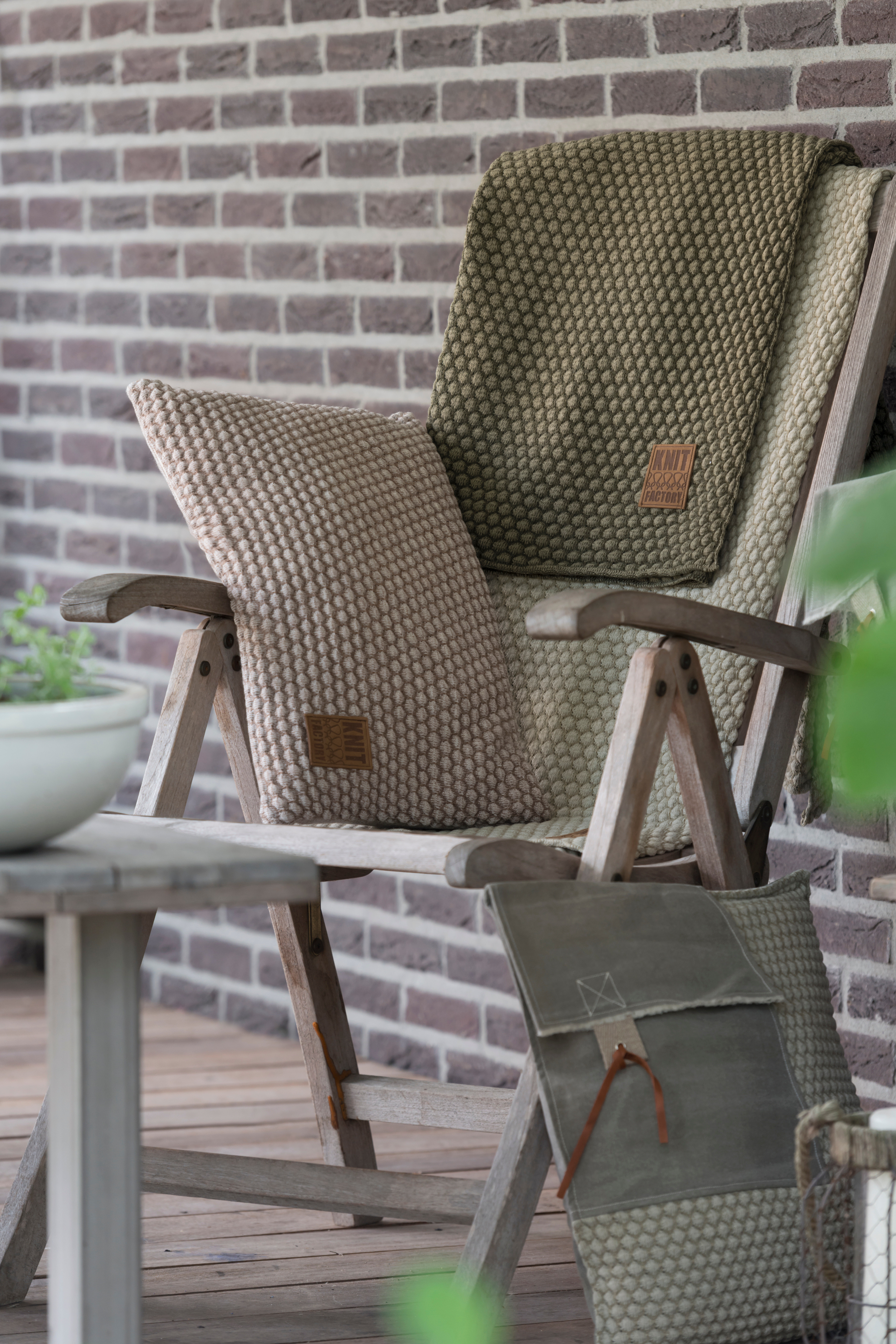 Juul Cushion Marron/Beige - 60x40