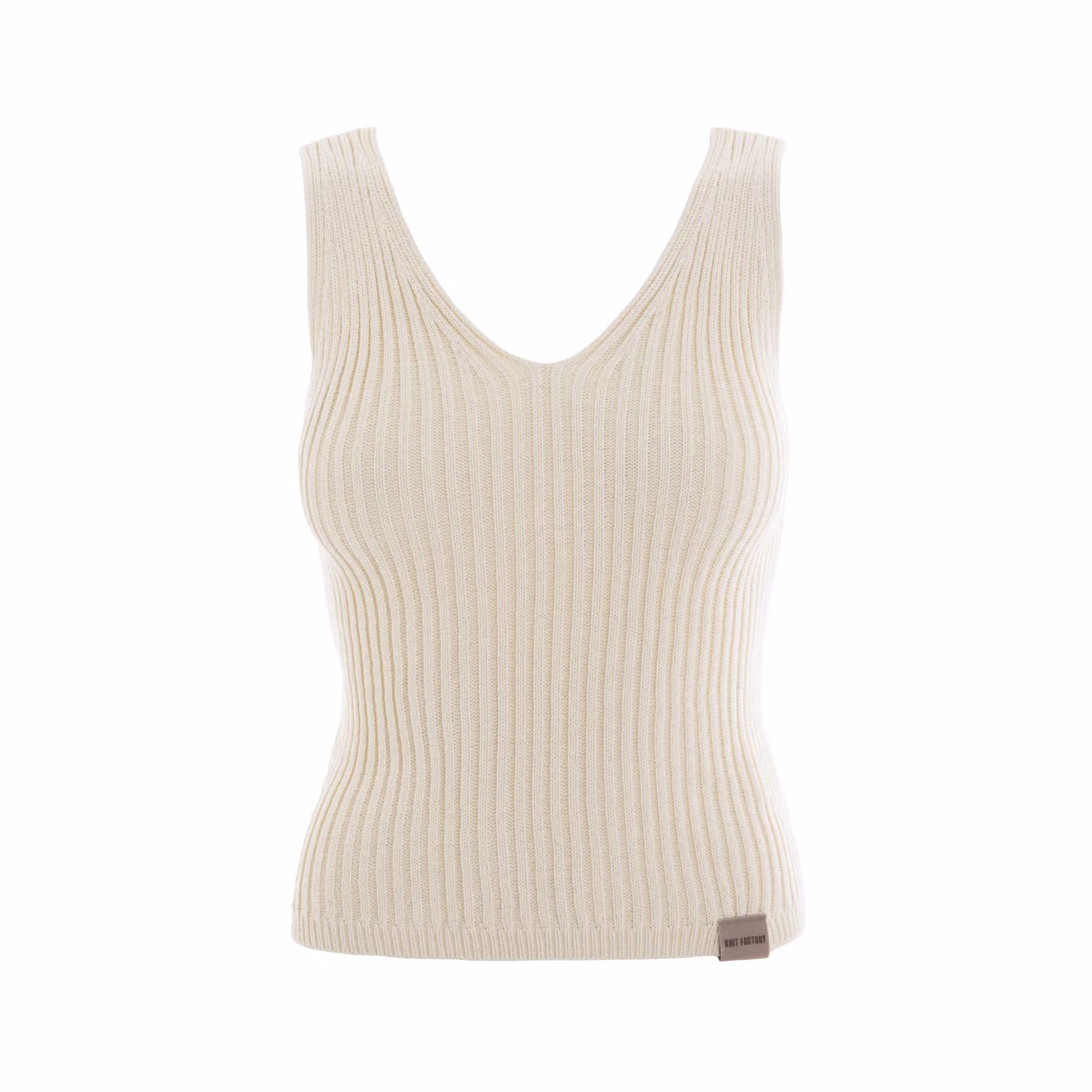 Layla Knitted Top Ecru - 36/38