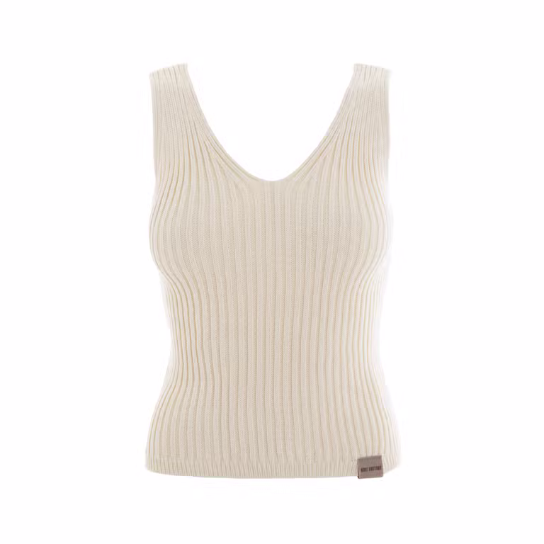 Layla Knitted Top Ecru - 36/38