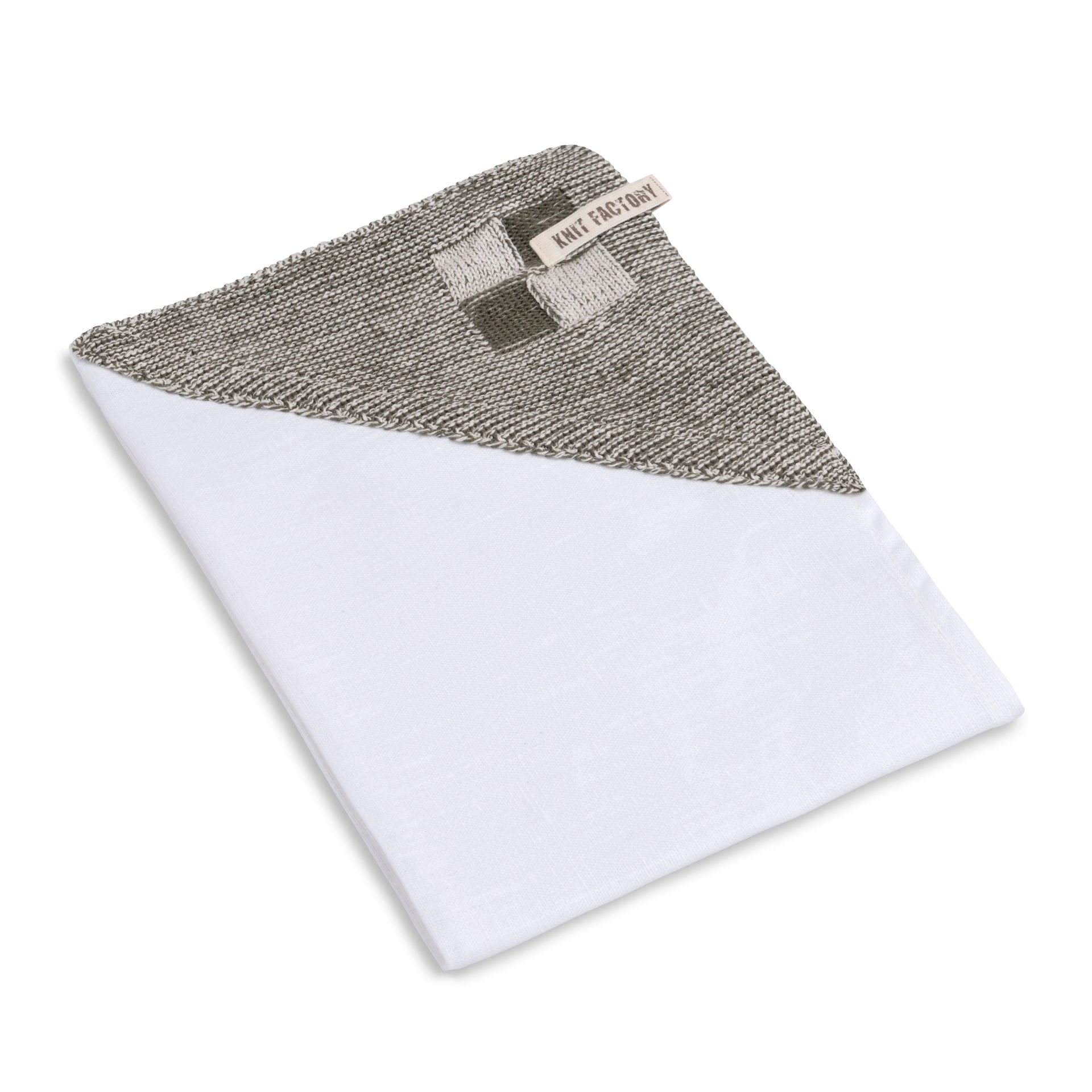 Geschirrtuch Block Ecru/Khaki