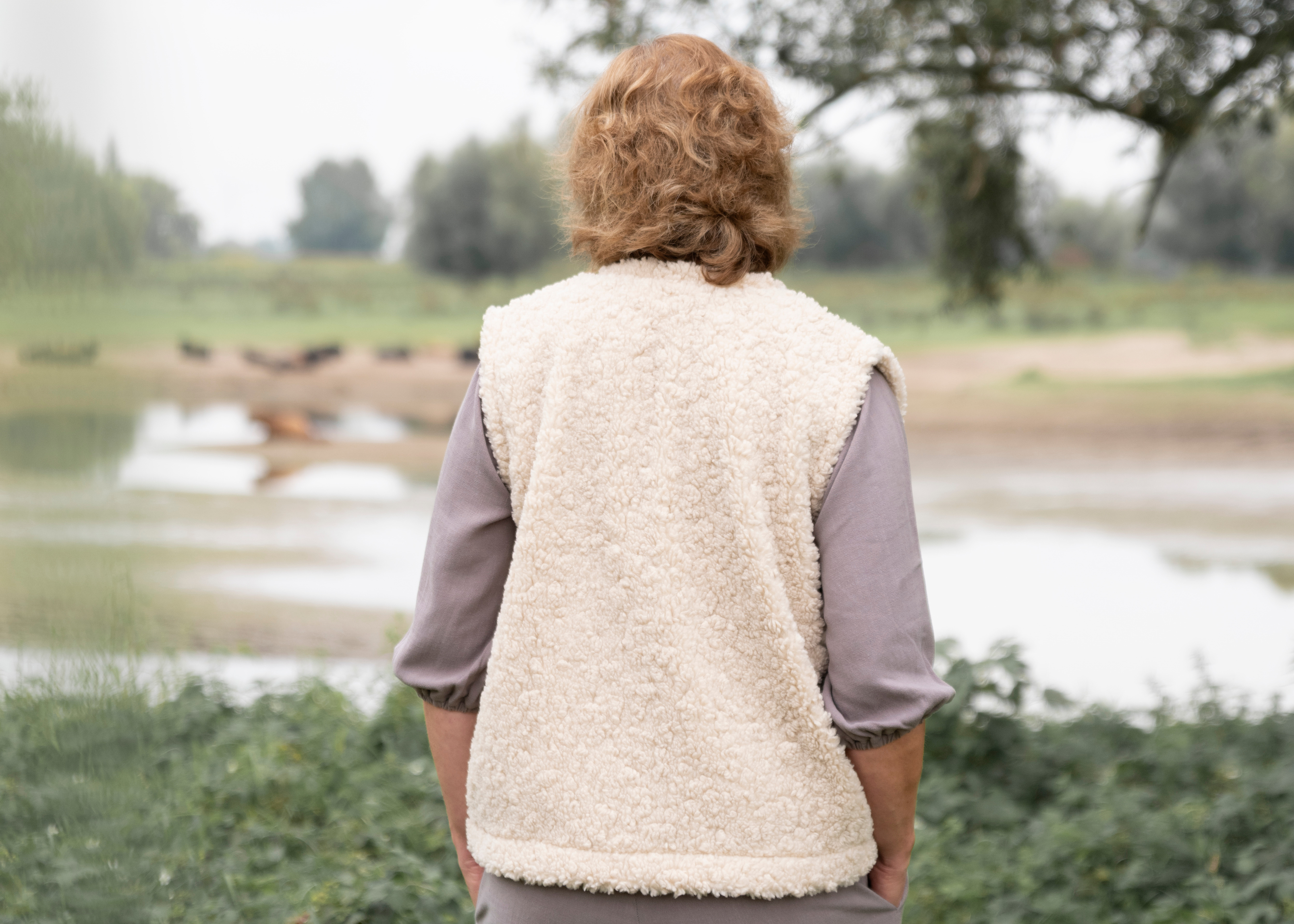 Rosie Gilet Teddy Beige - 36/44