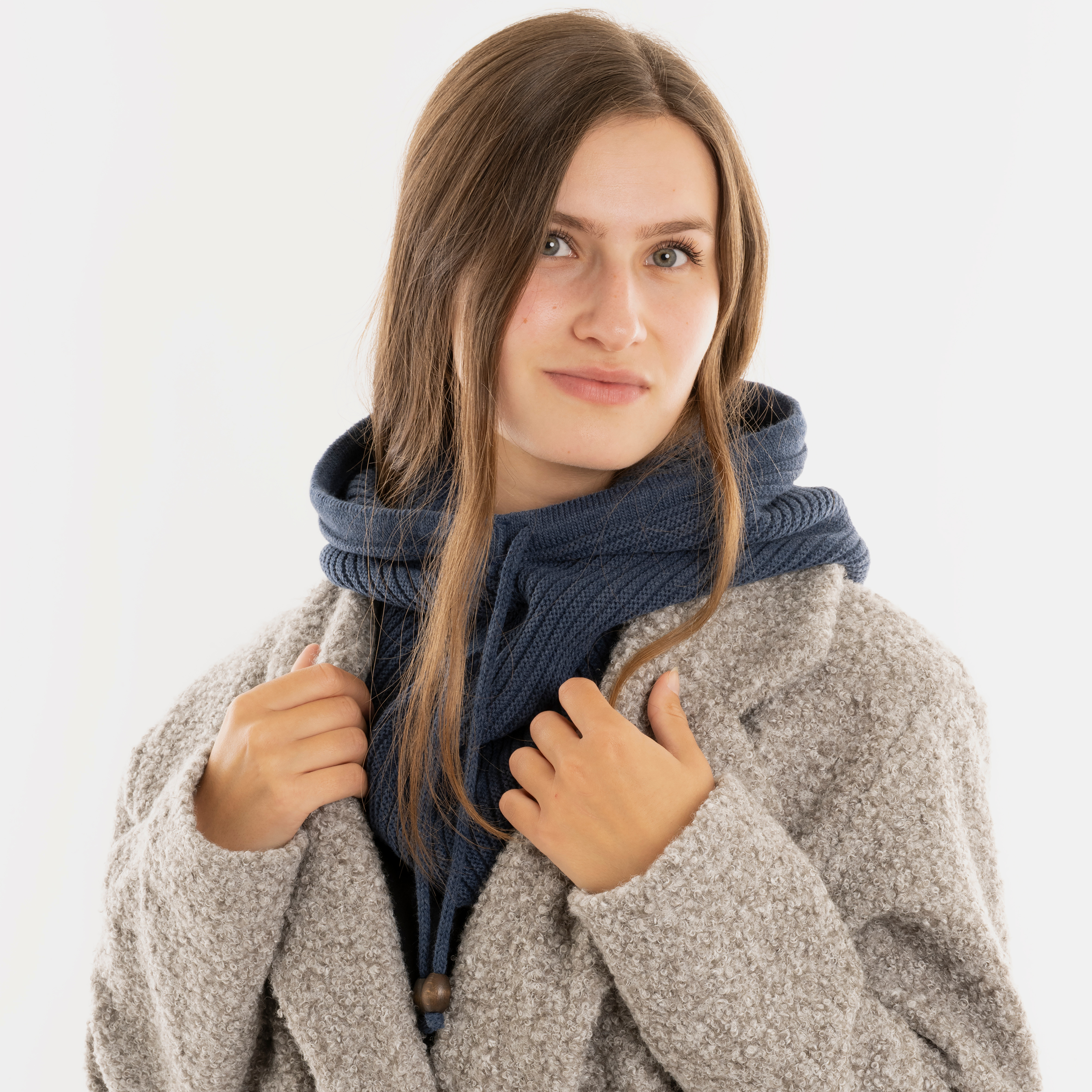 Evy Hooded Scarf Jeans