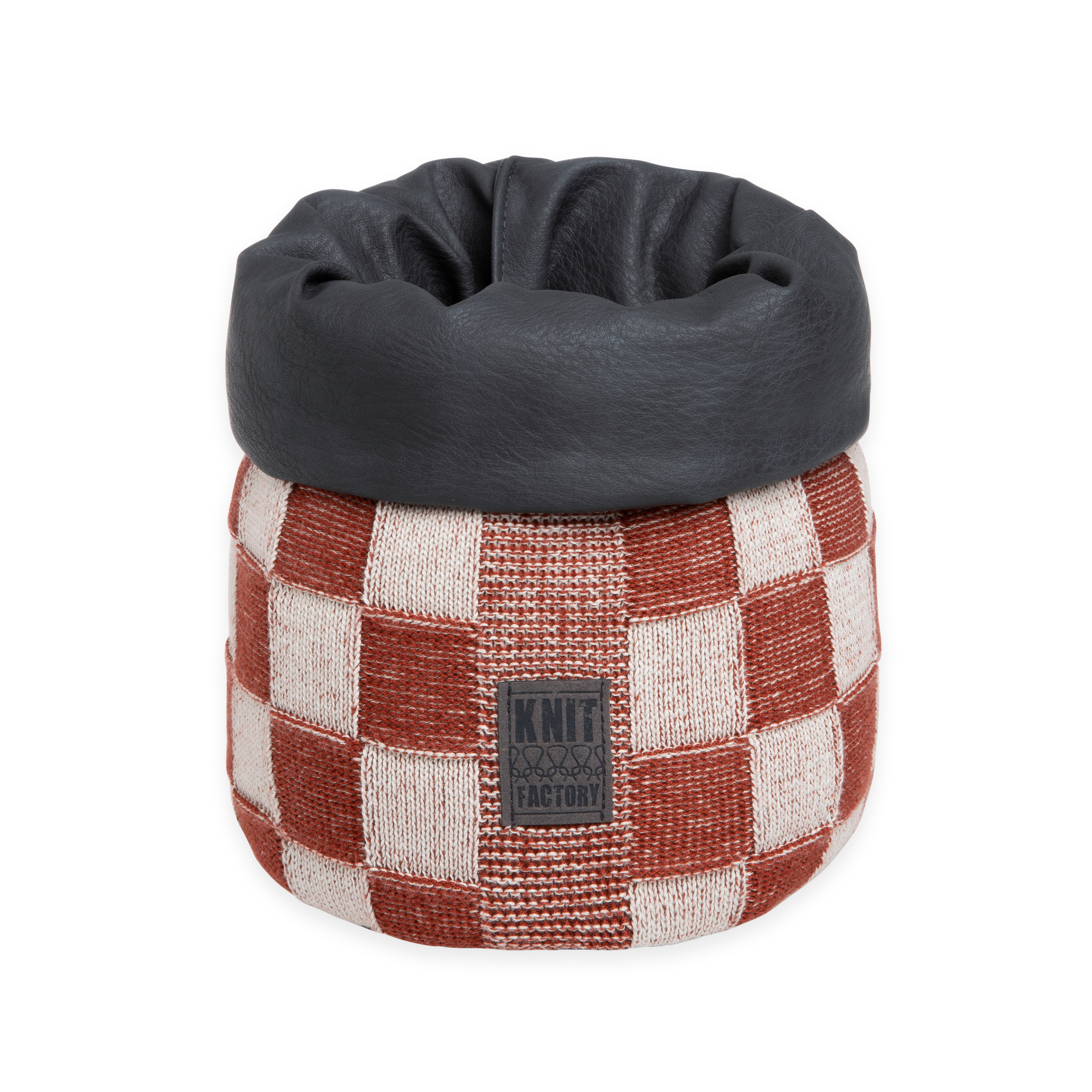 Korb Block Ecru/Rost - 25 cm