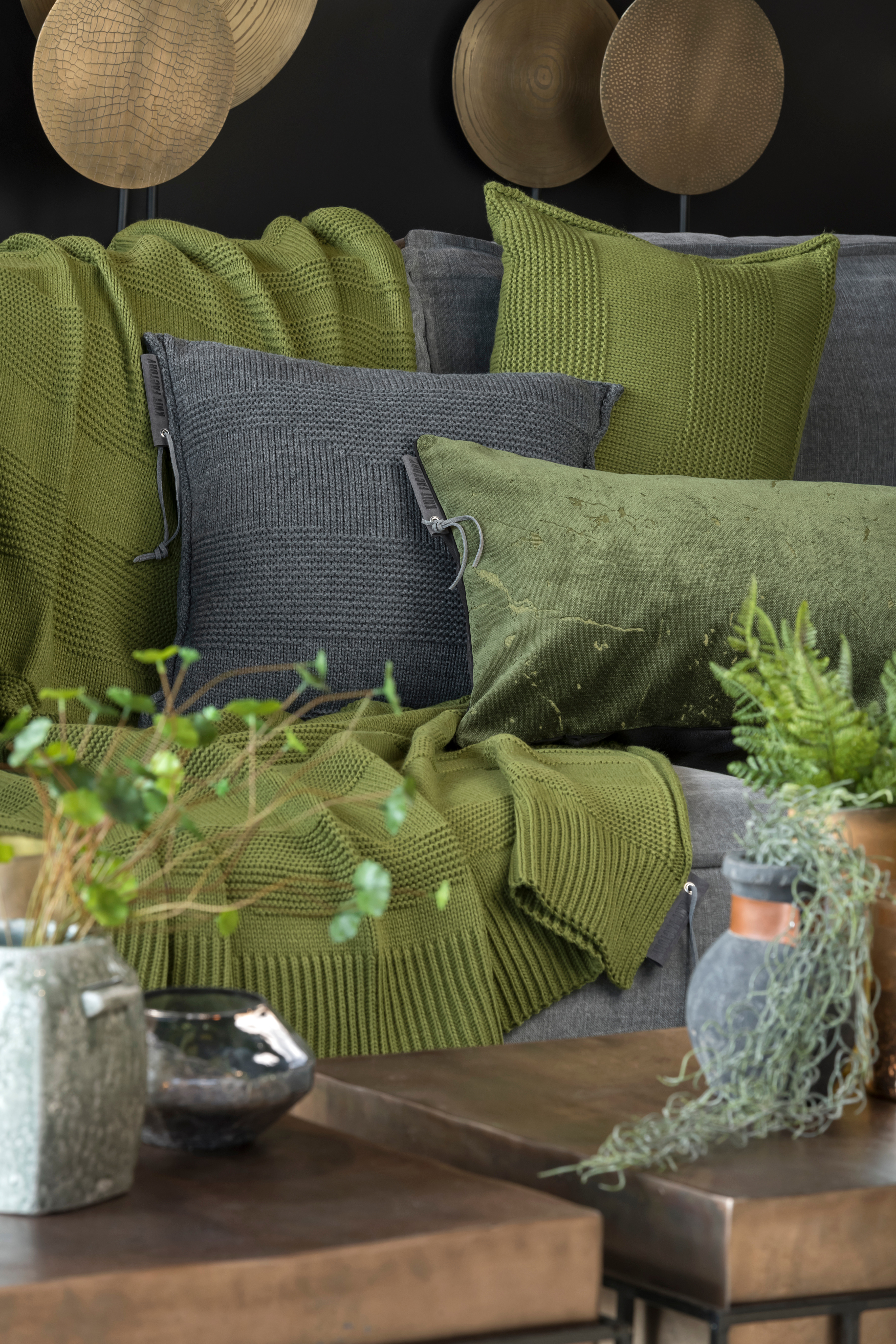 Joly Kussen Antraciet - 50x50