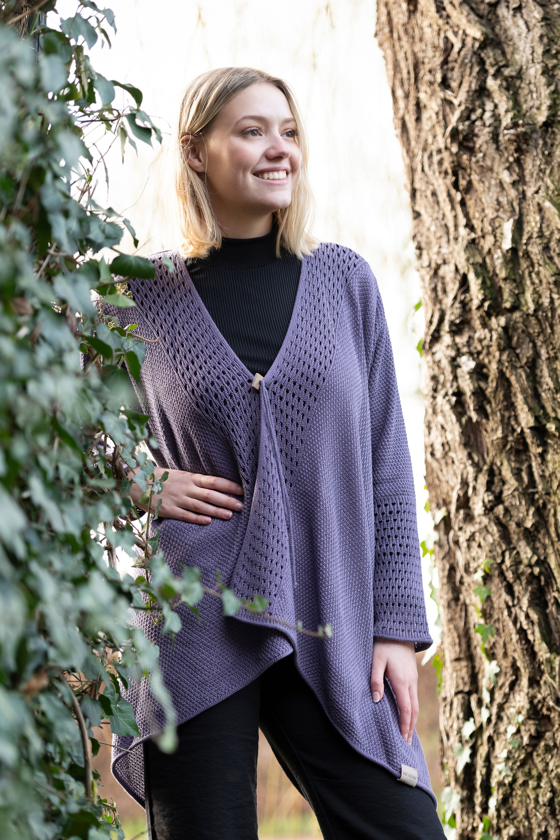 April Gebreid Vest Zwart - 40/42