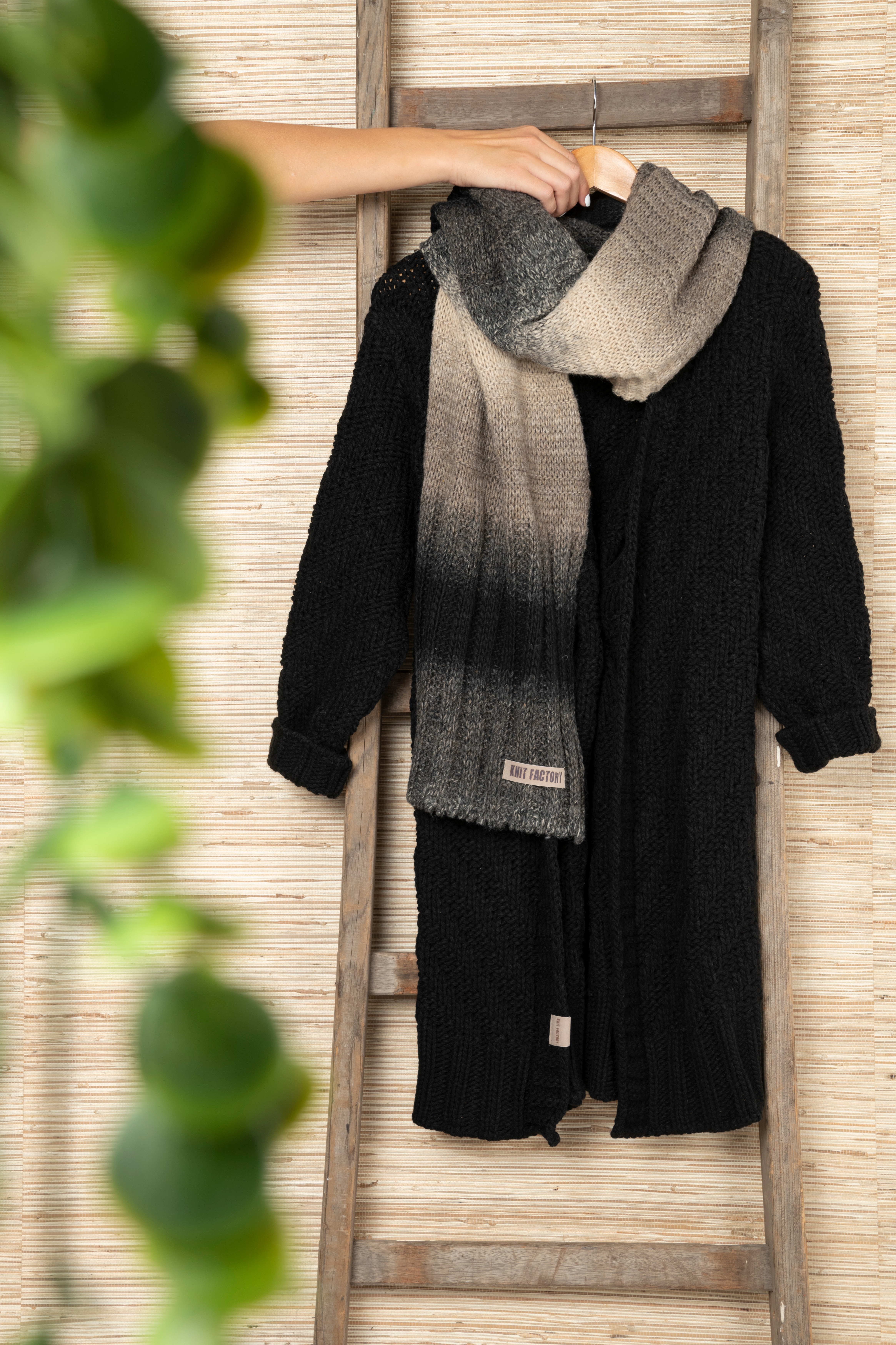 Mace Schal Schwarz/Beige