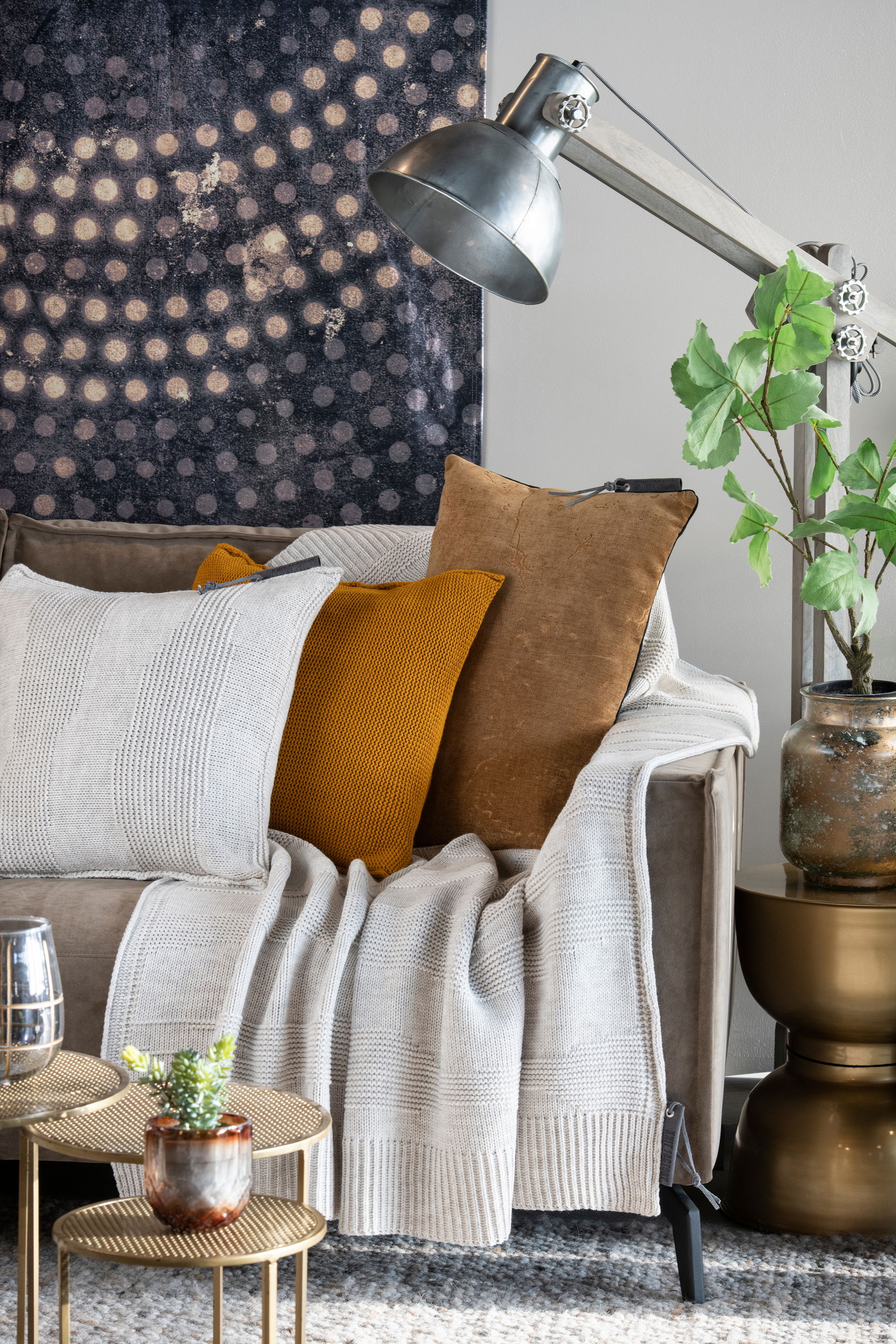 Joly Kussen Beige - 50x50