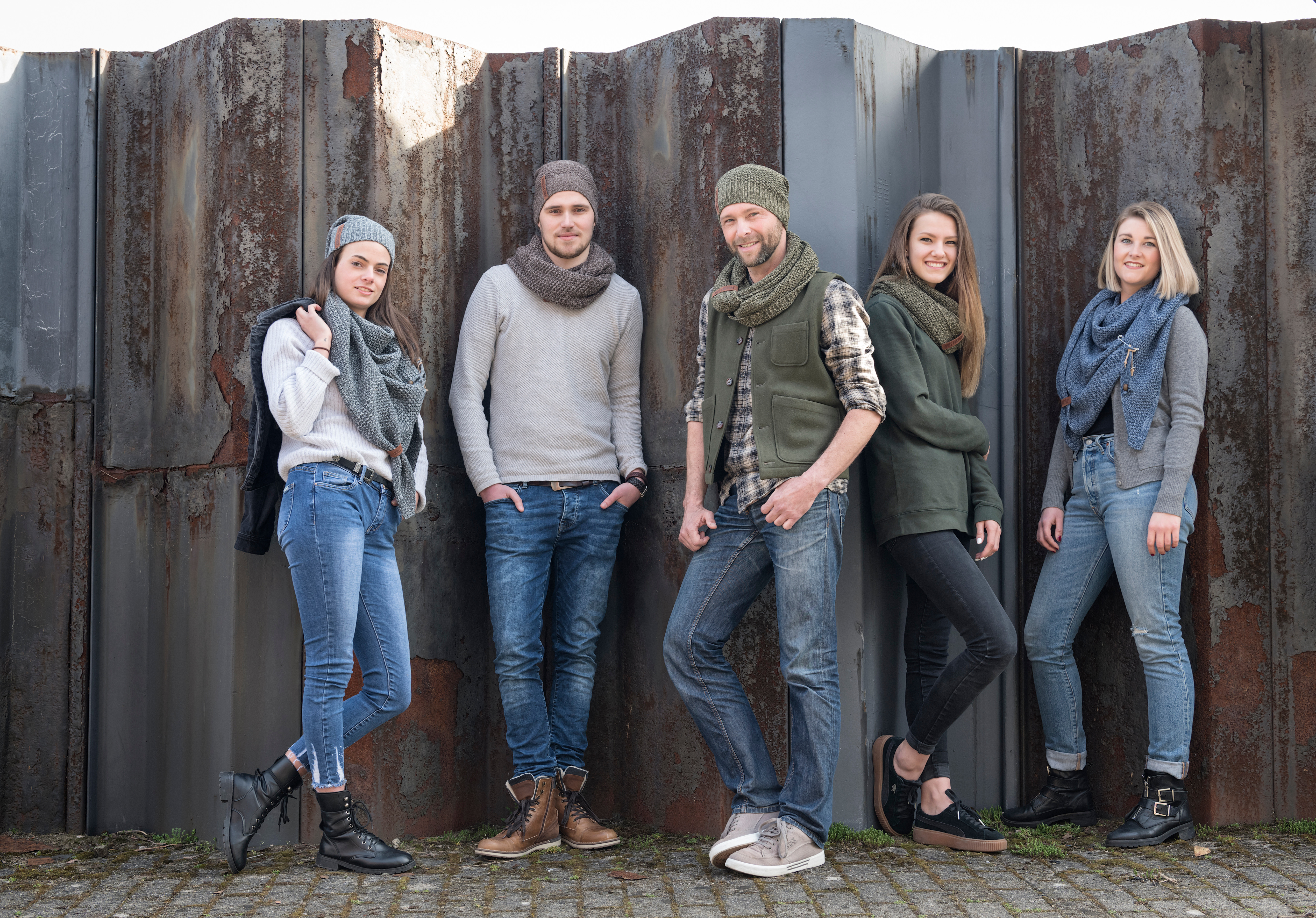 Coco Dreiecksschal Jeans/Indigo