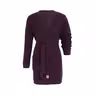 Robin Strickjacke Aubergine - 40/42 - Mit Taschen