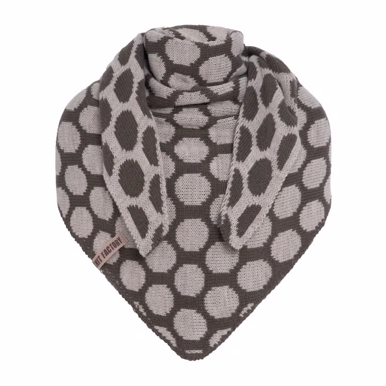 Liva Triangle Scarf Taupe/Iced Clay