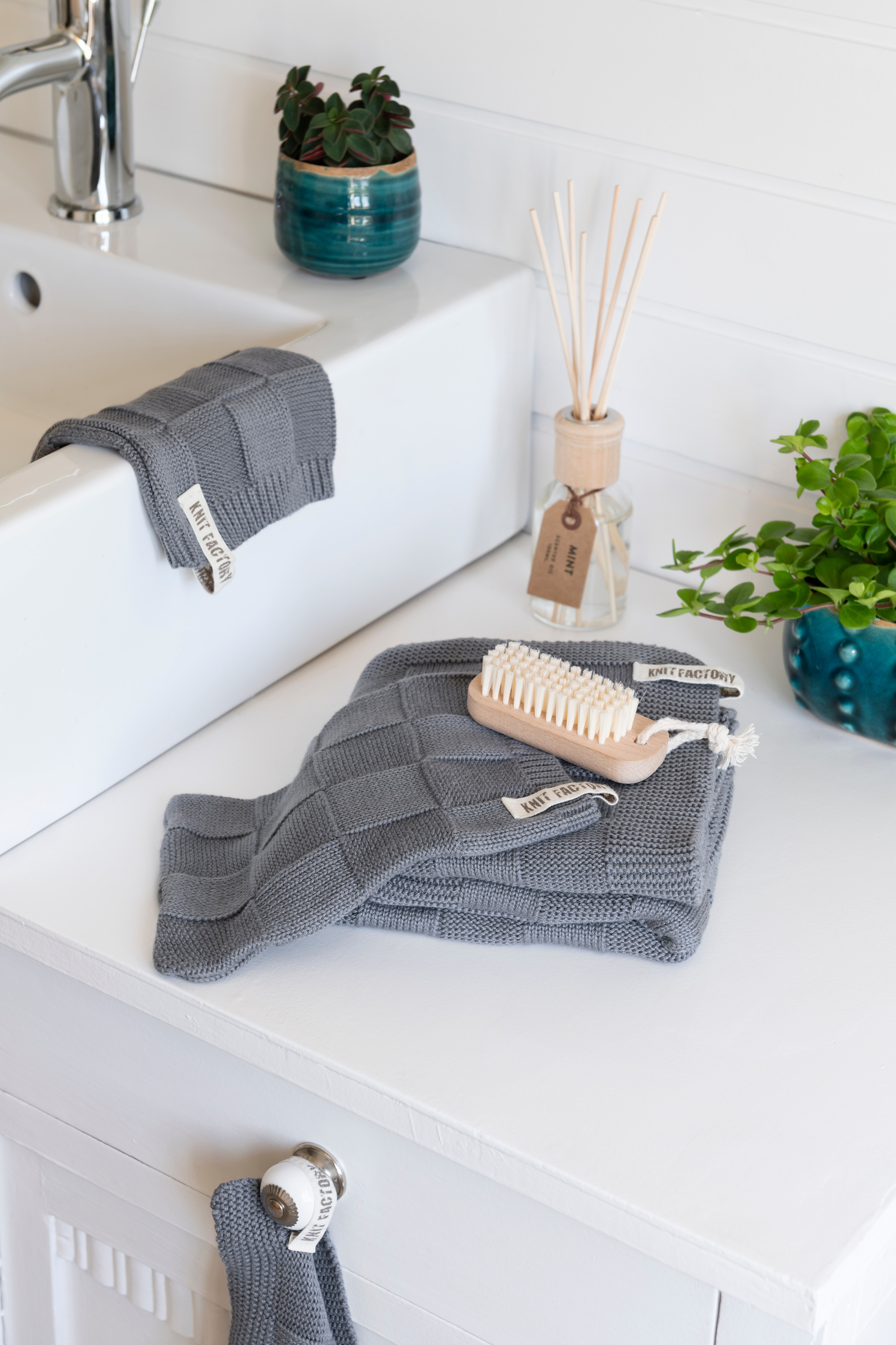 Gastendoek Ivy Med Grey