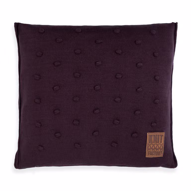 Noa Cushion Aubergine - 50x50