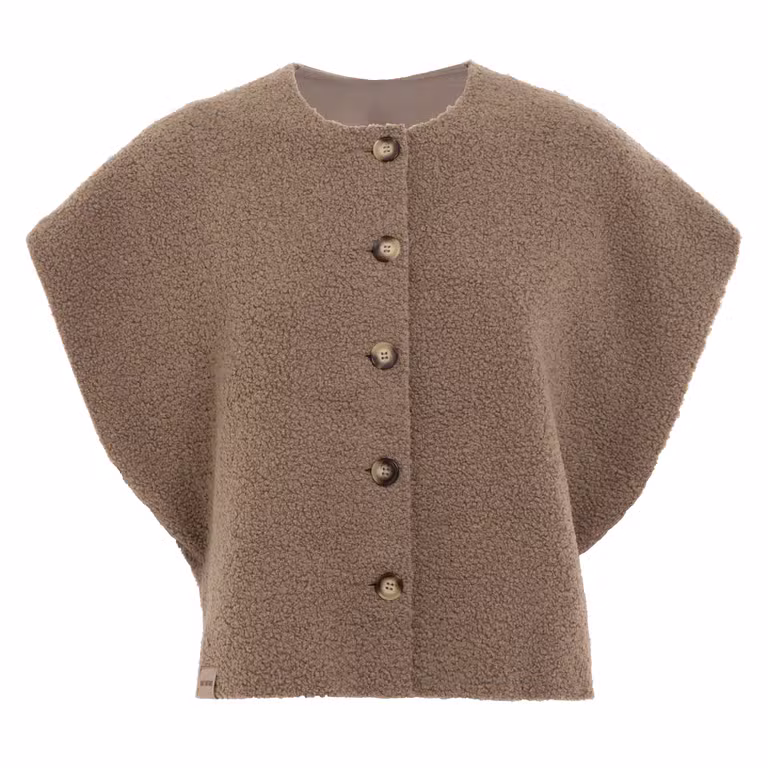 Lou Teddy Gilet Taupe - 36/44