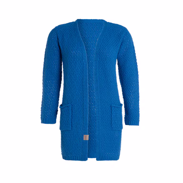Luna Cardigan Tricoté Cobalt - 36/38 - Avec poches latérales