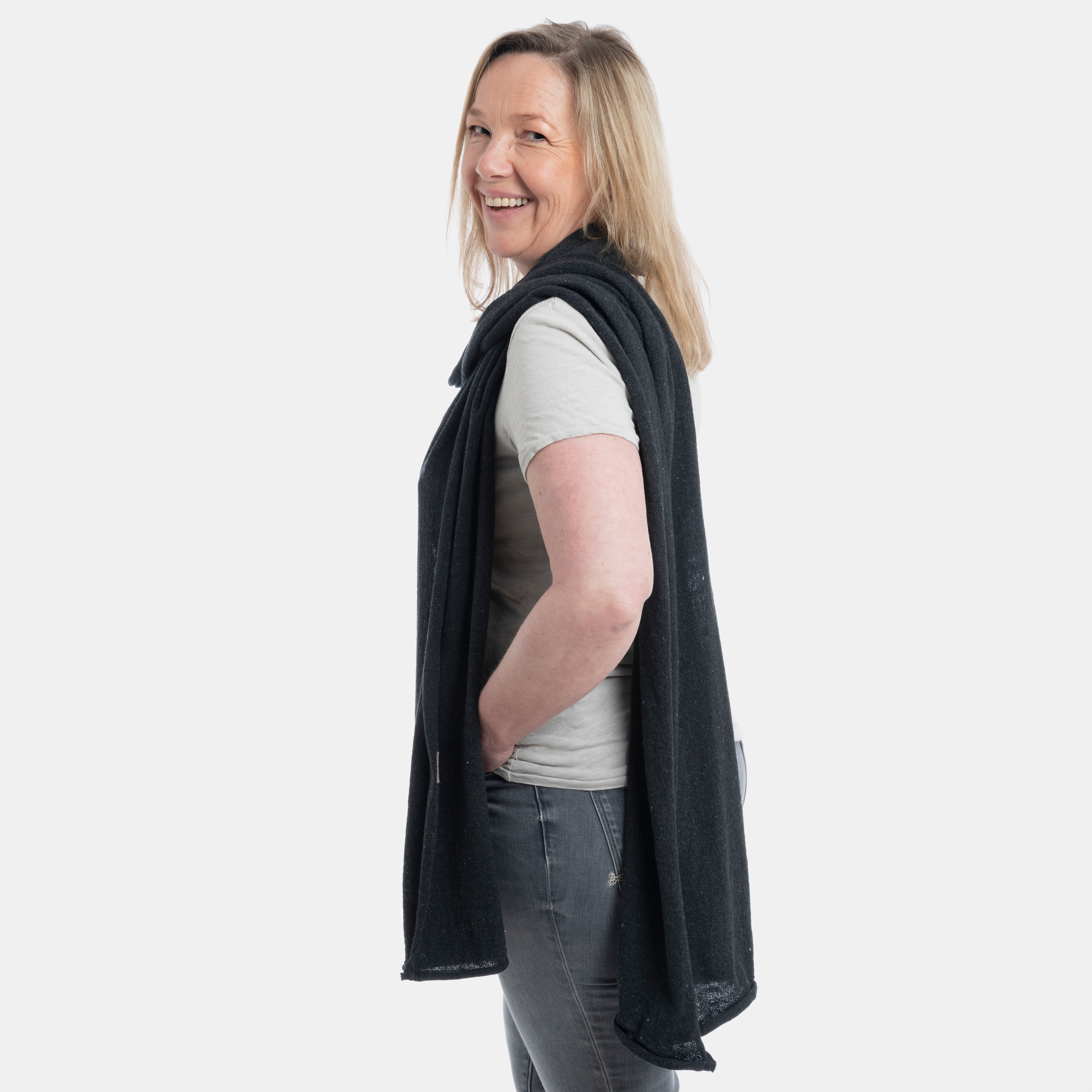 Iris Scarf Anthracite