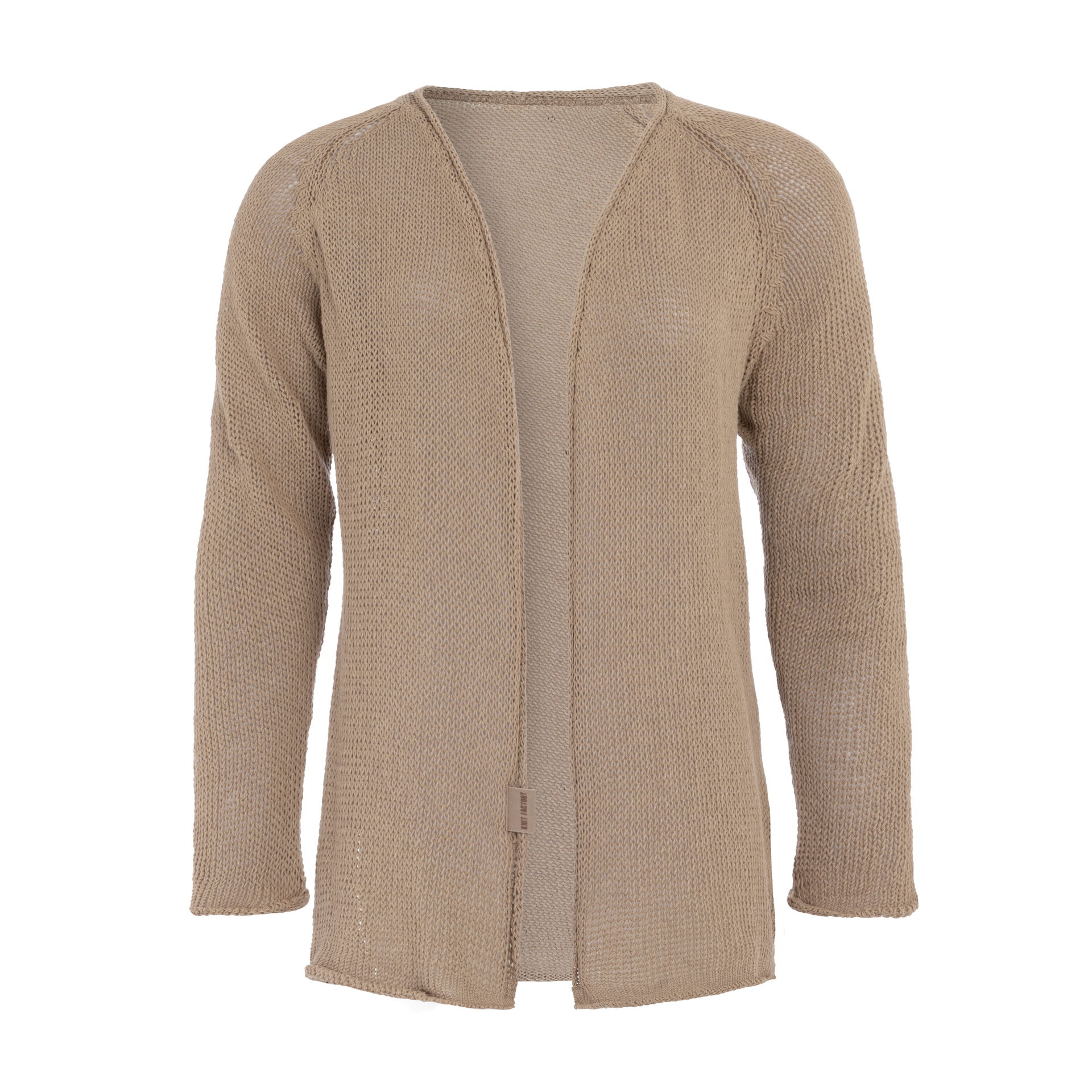 Jasmin Kort Gebreid Vest Linnen - 40/42