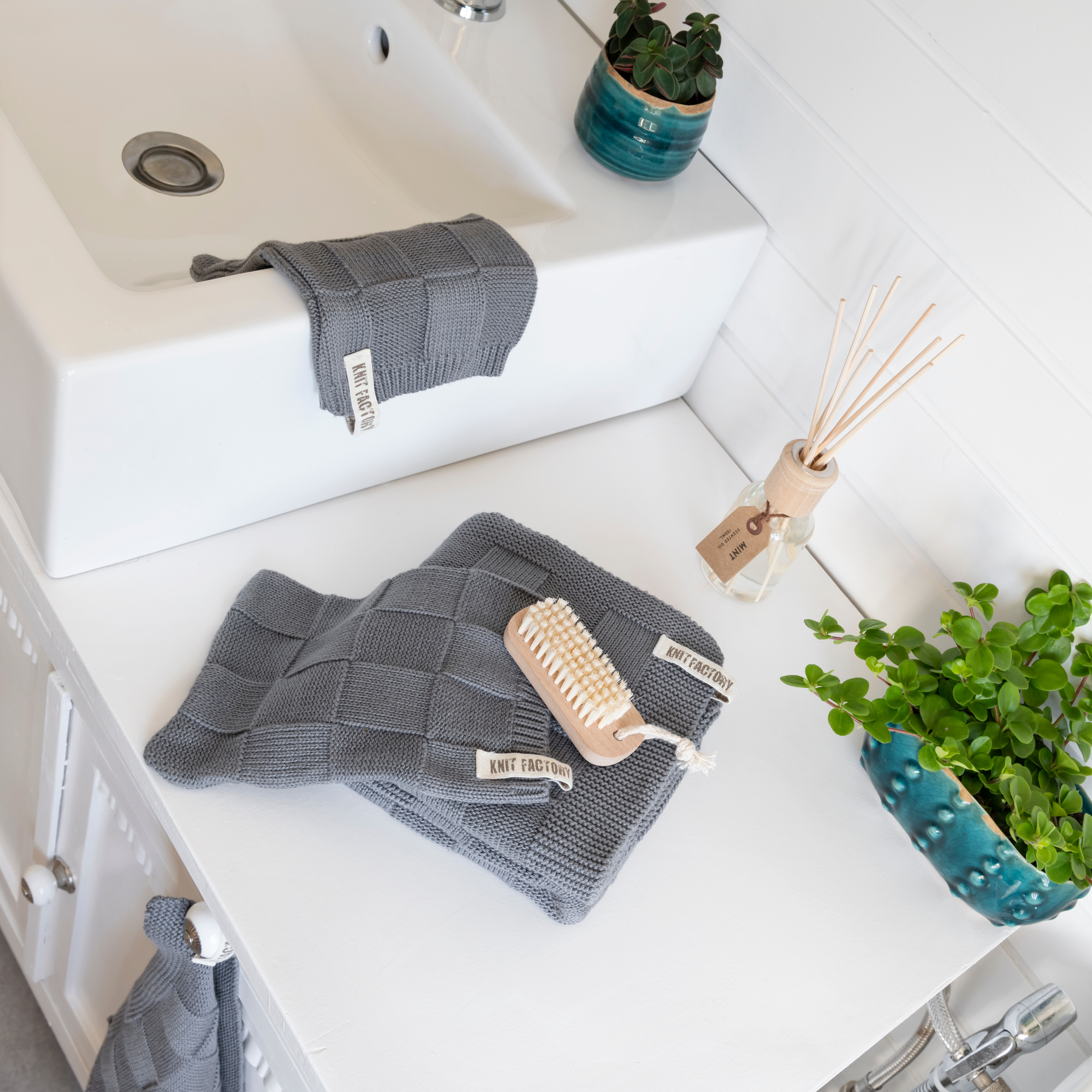 Gastendoek Ivy Med Grey