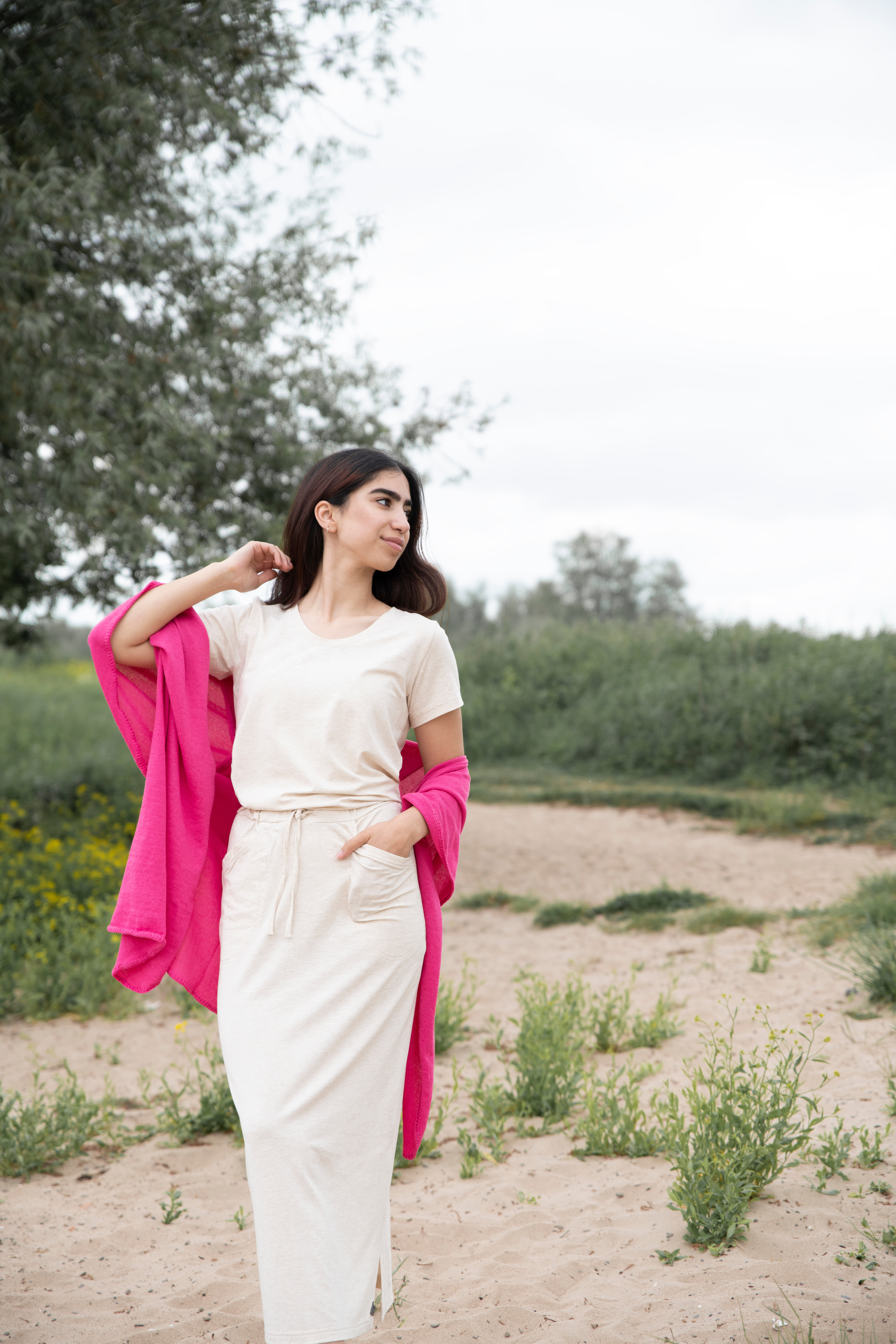 Lily Shirt Taupe - L