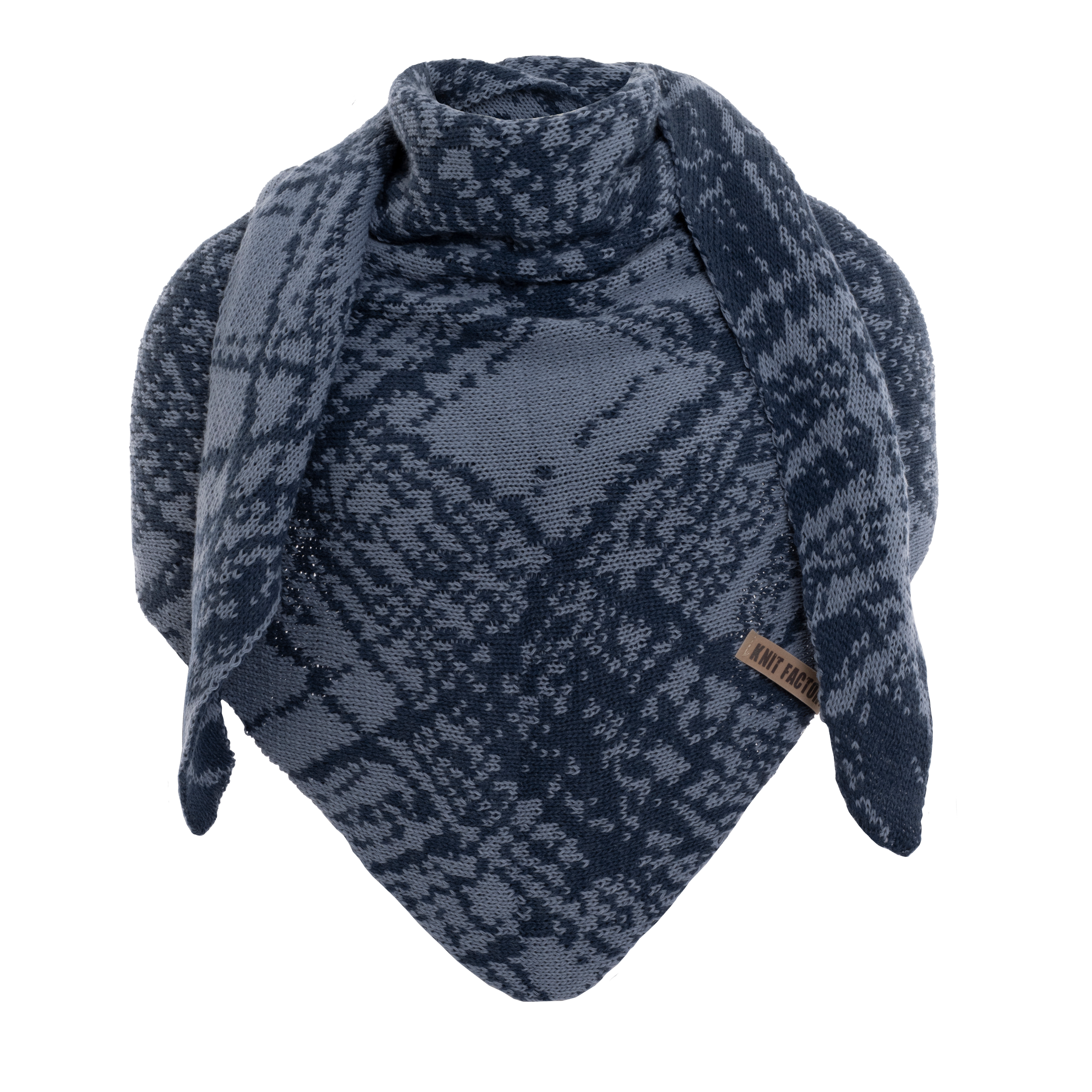 Lea Dreiecksschal Jeans/Indigo