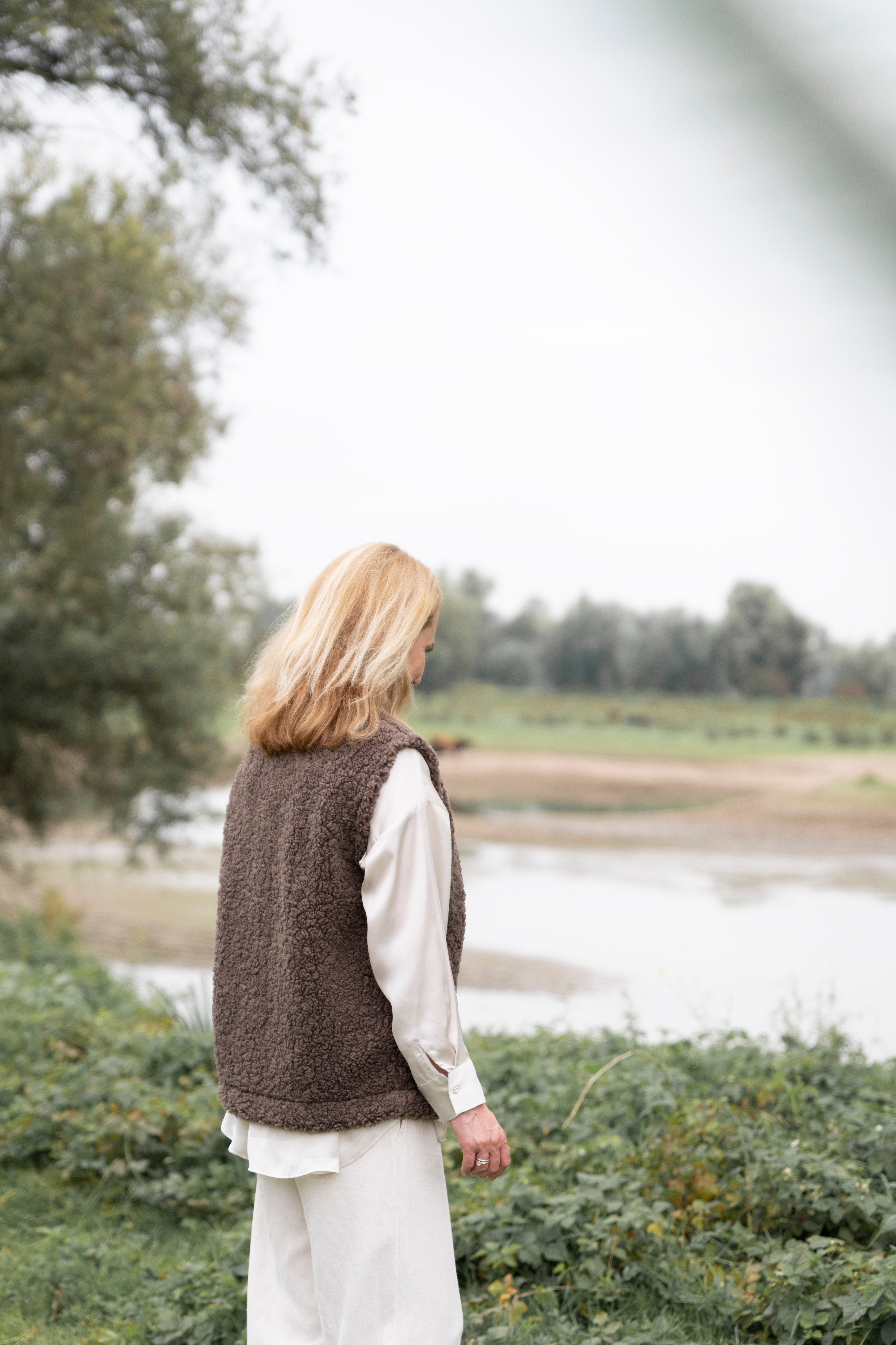 Rosie Gilet Teddy Taupe - 36/44