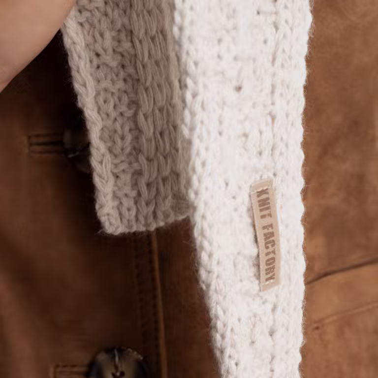 Blake Hooded Scarf Beige