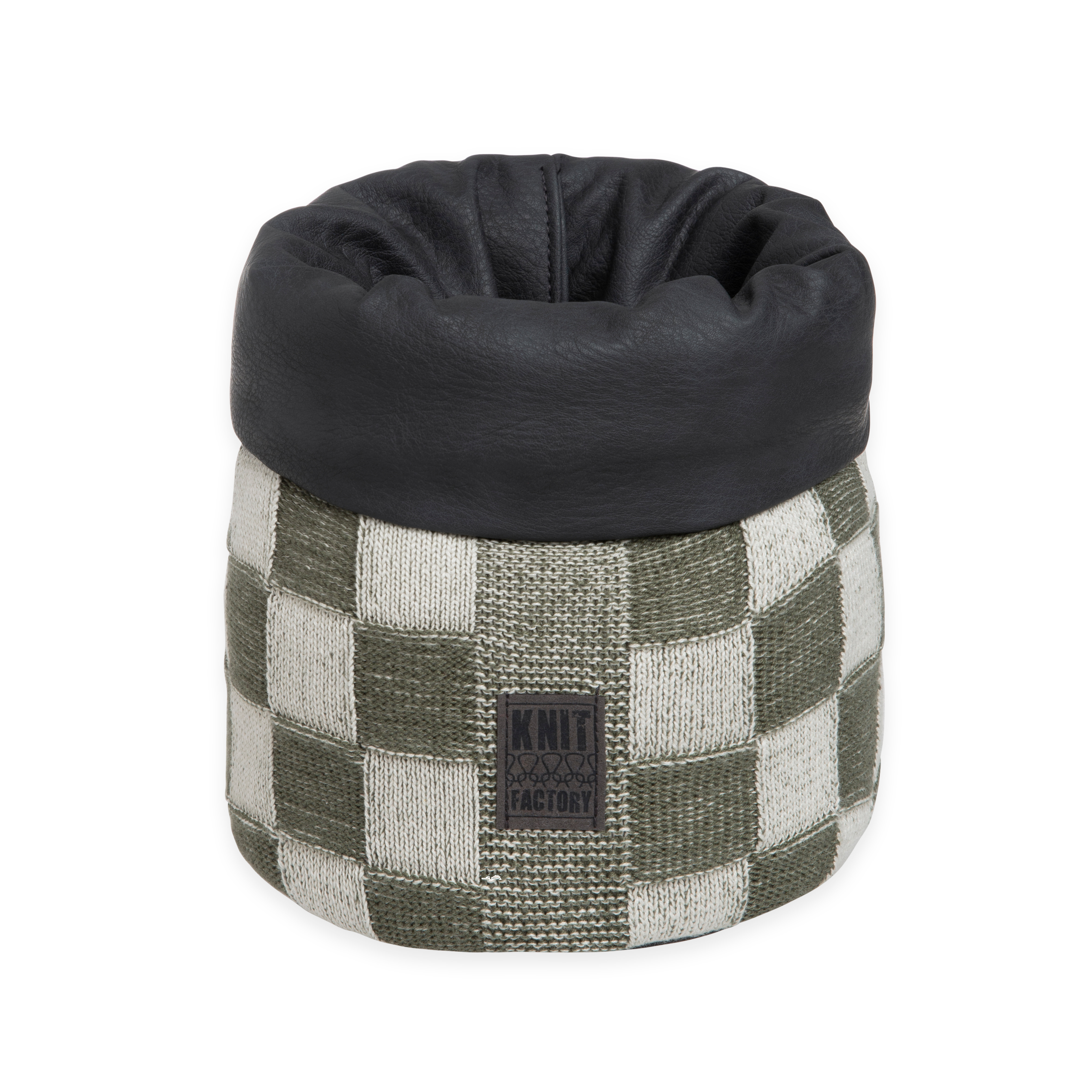 Korb Block Ecru/Khaki - 25 cm