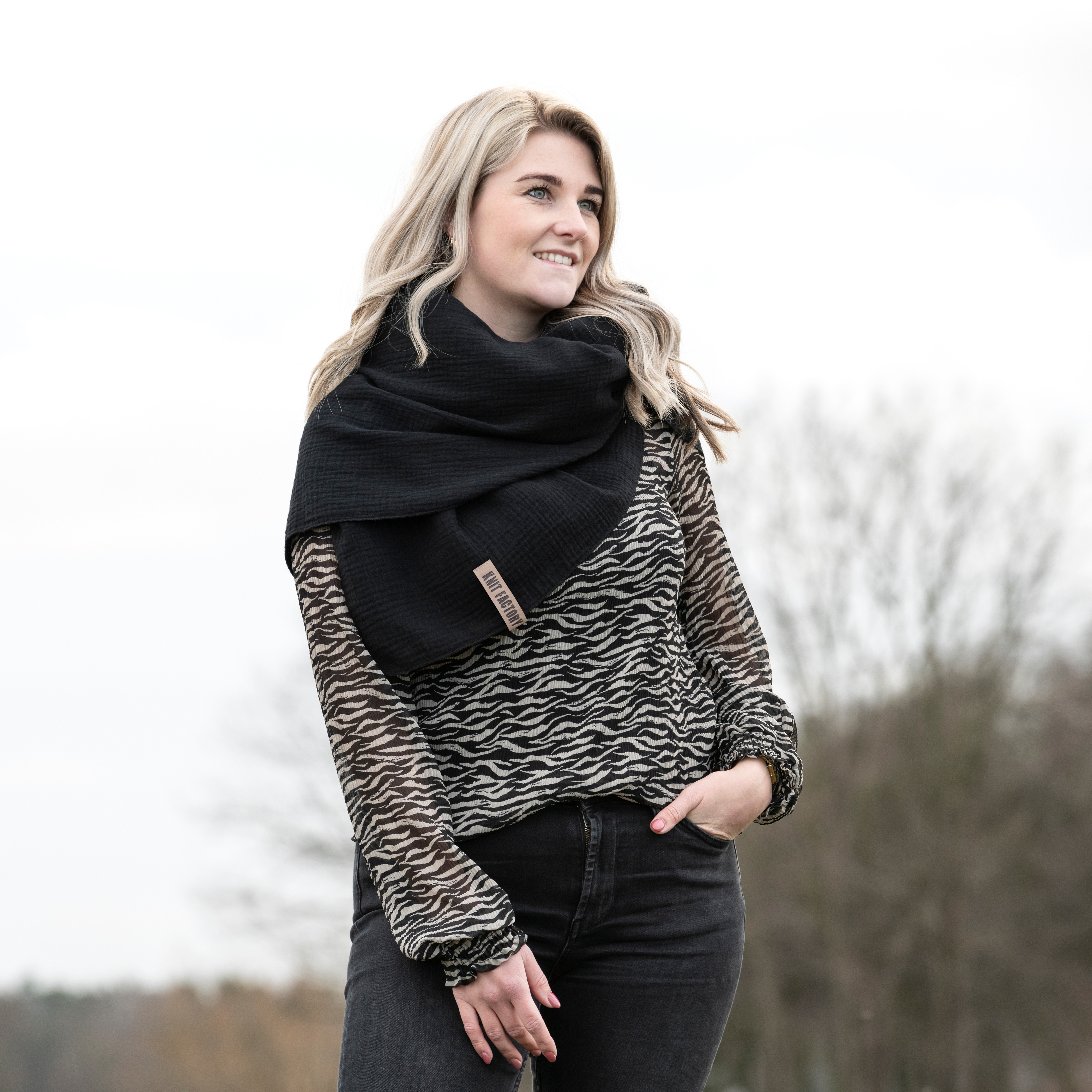 Liv Triangle Scarf Lilac