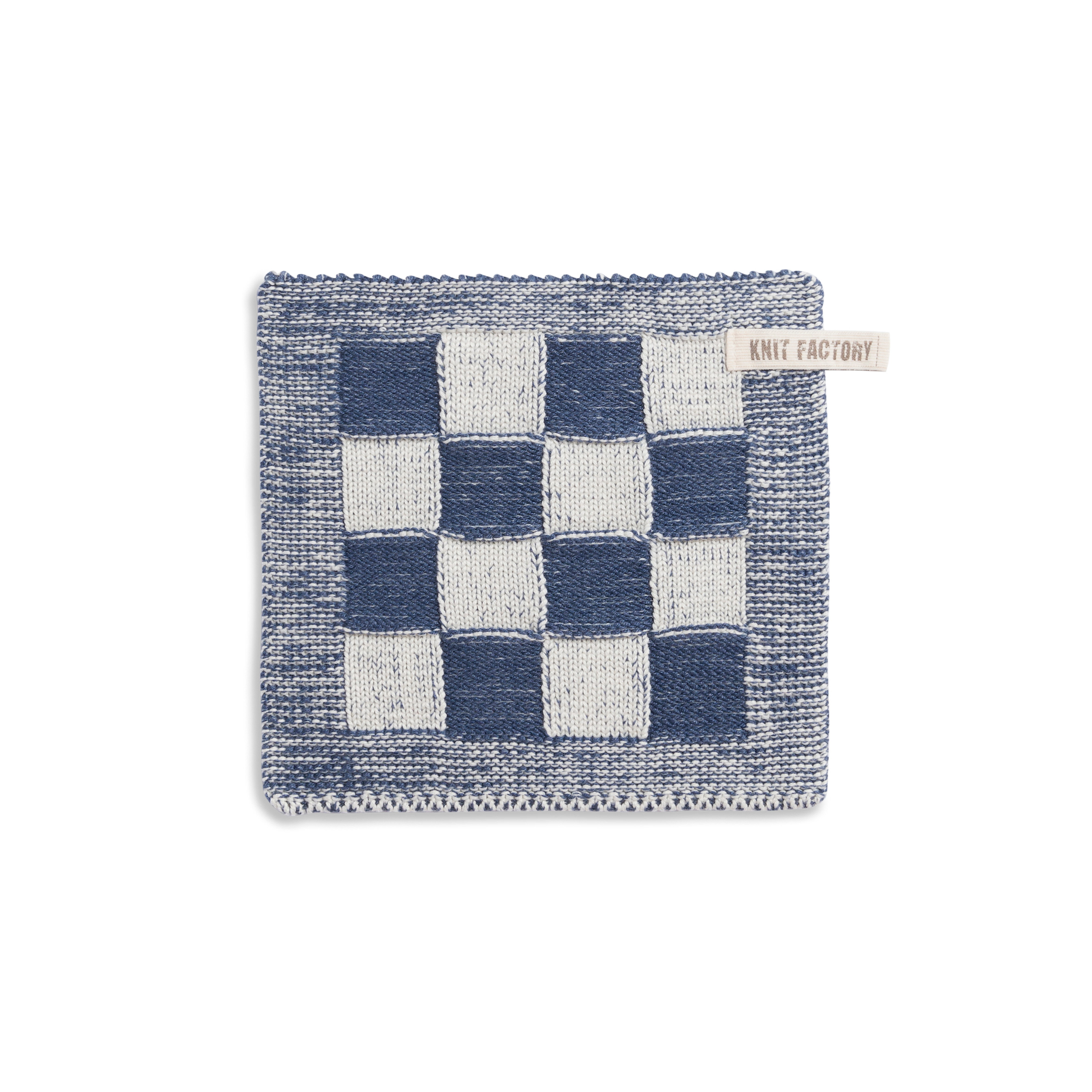 Potholder Block Ecru/Jeans Potholder Block Ecru/Jeans