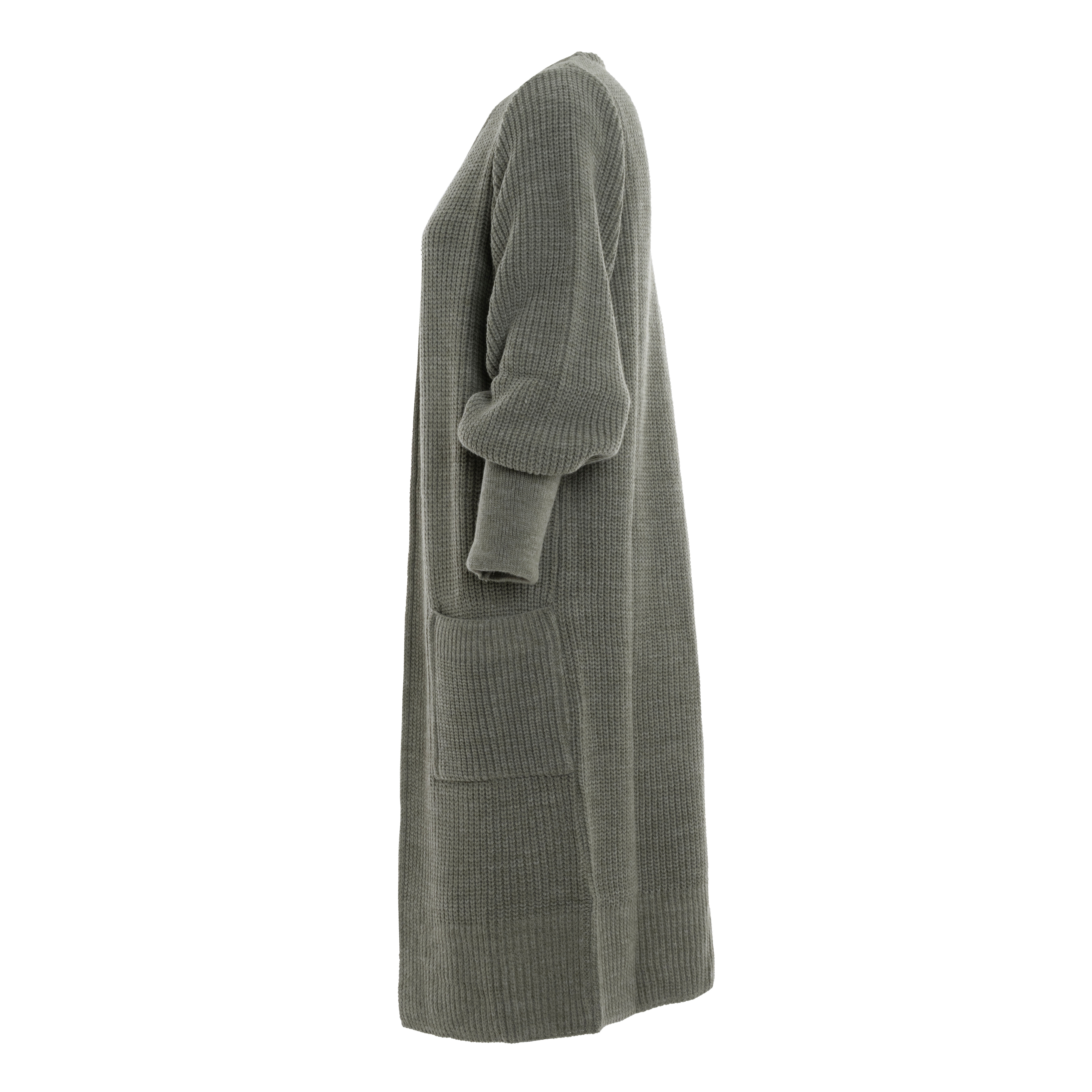 Patty Long Knitted Cardigan Urban Green - 36/38