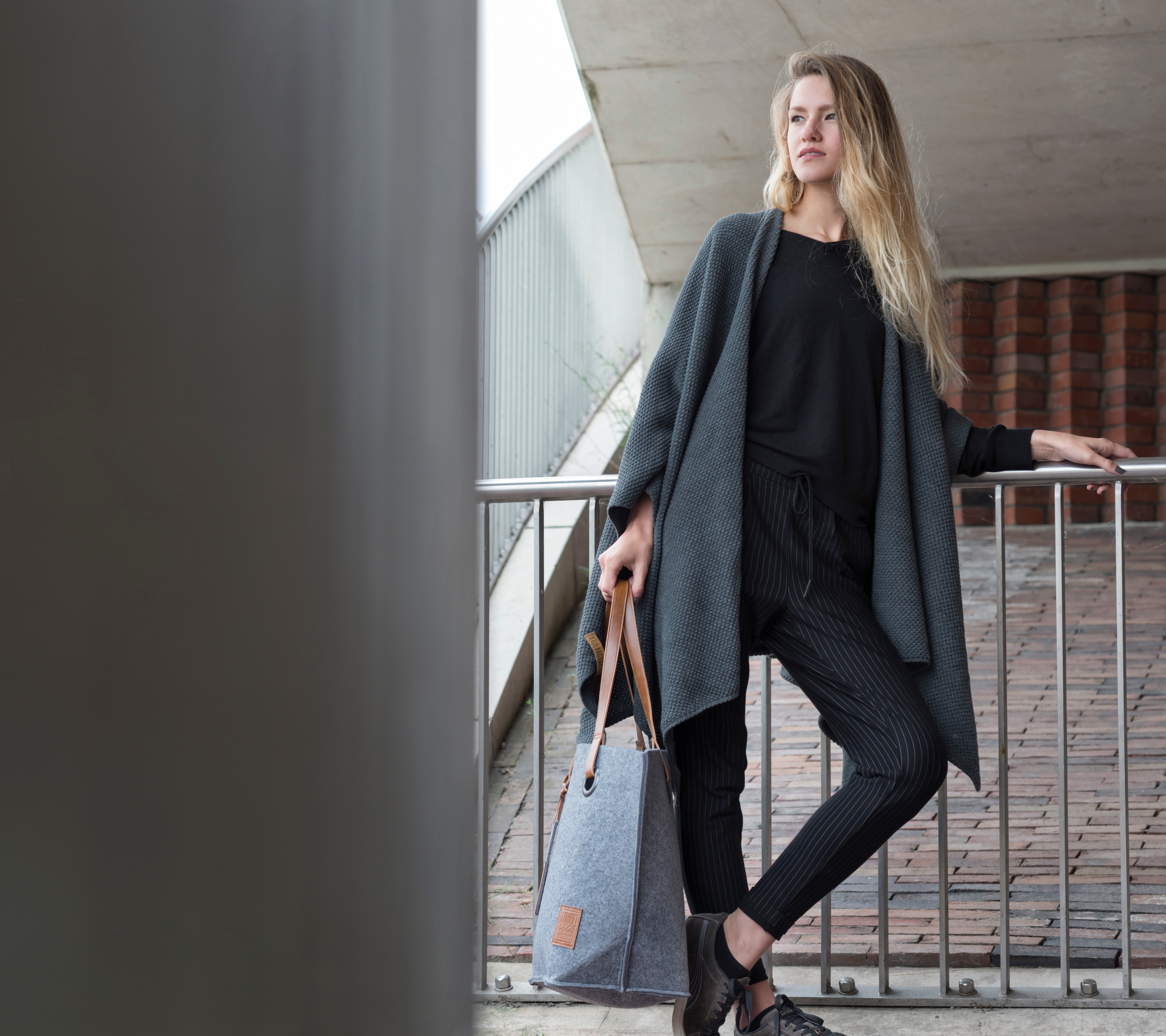 Jazz Shawl Wrap Anthracite