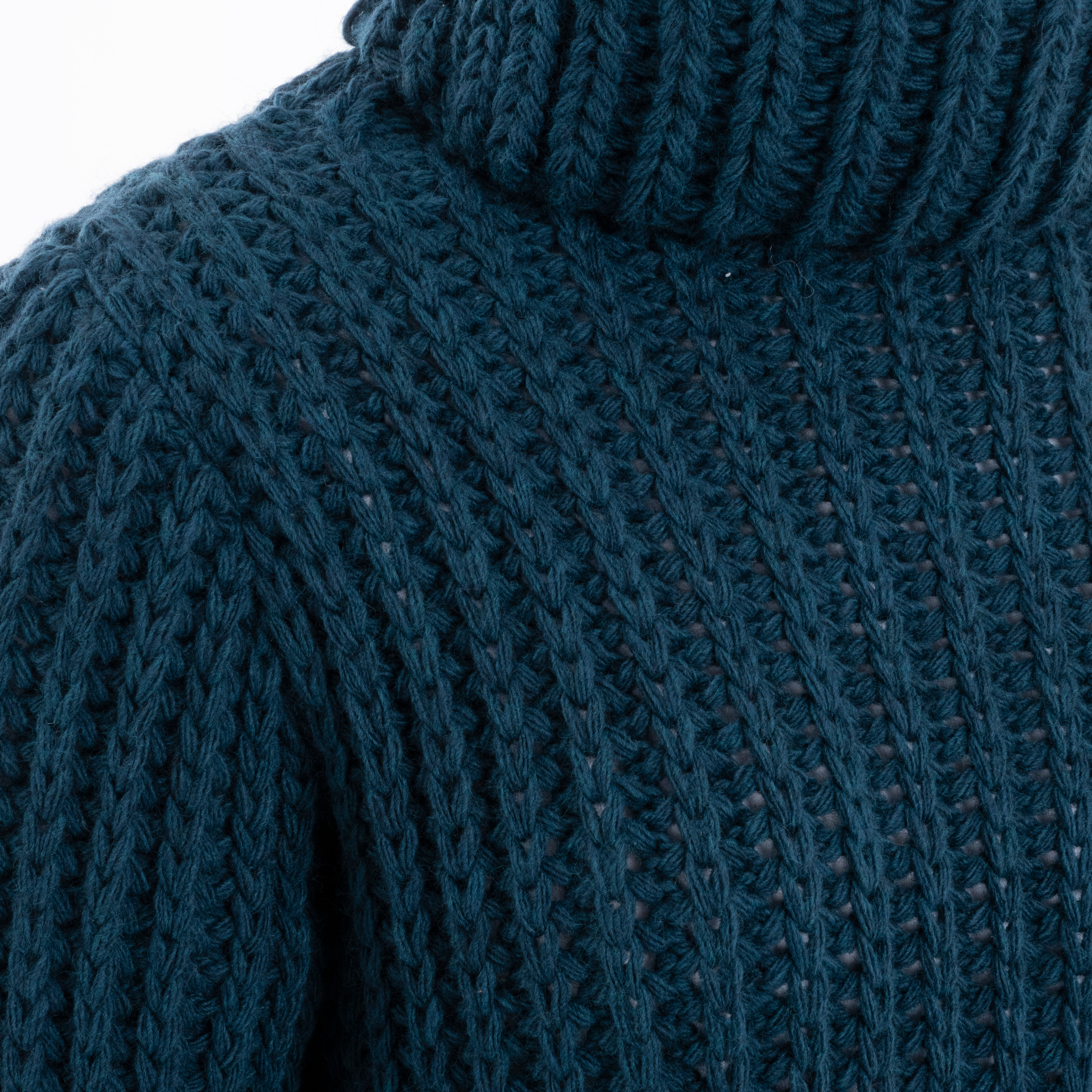Kris Rollkragen Strickpullover Petrol - 36/38