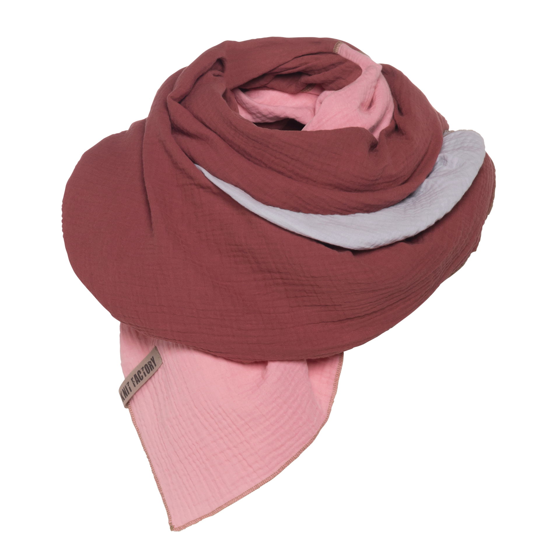Fay Pareo - XL Scarf - Beach cloth Stone Red/Pink