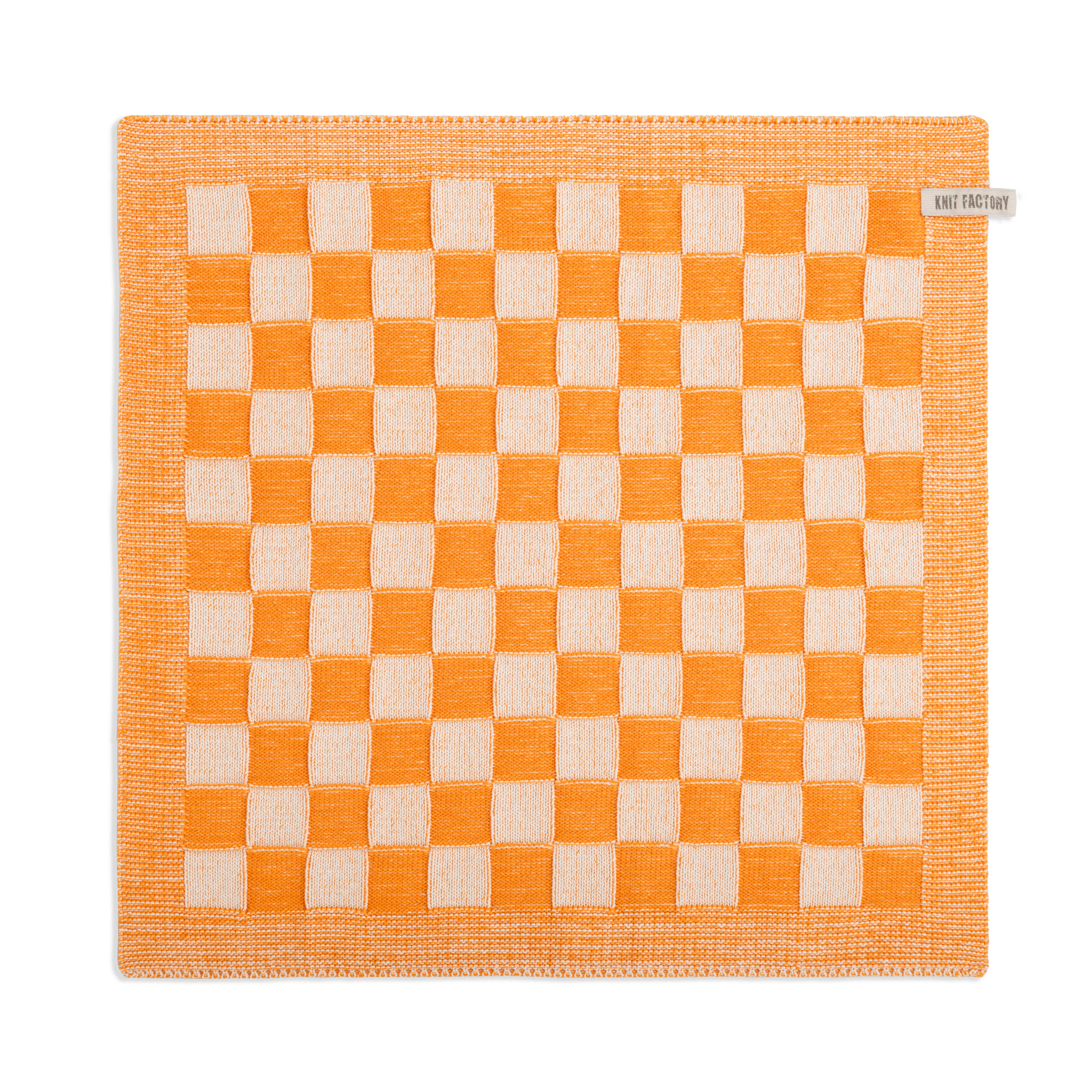 Küchentuch Block Ecru/Orange
