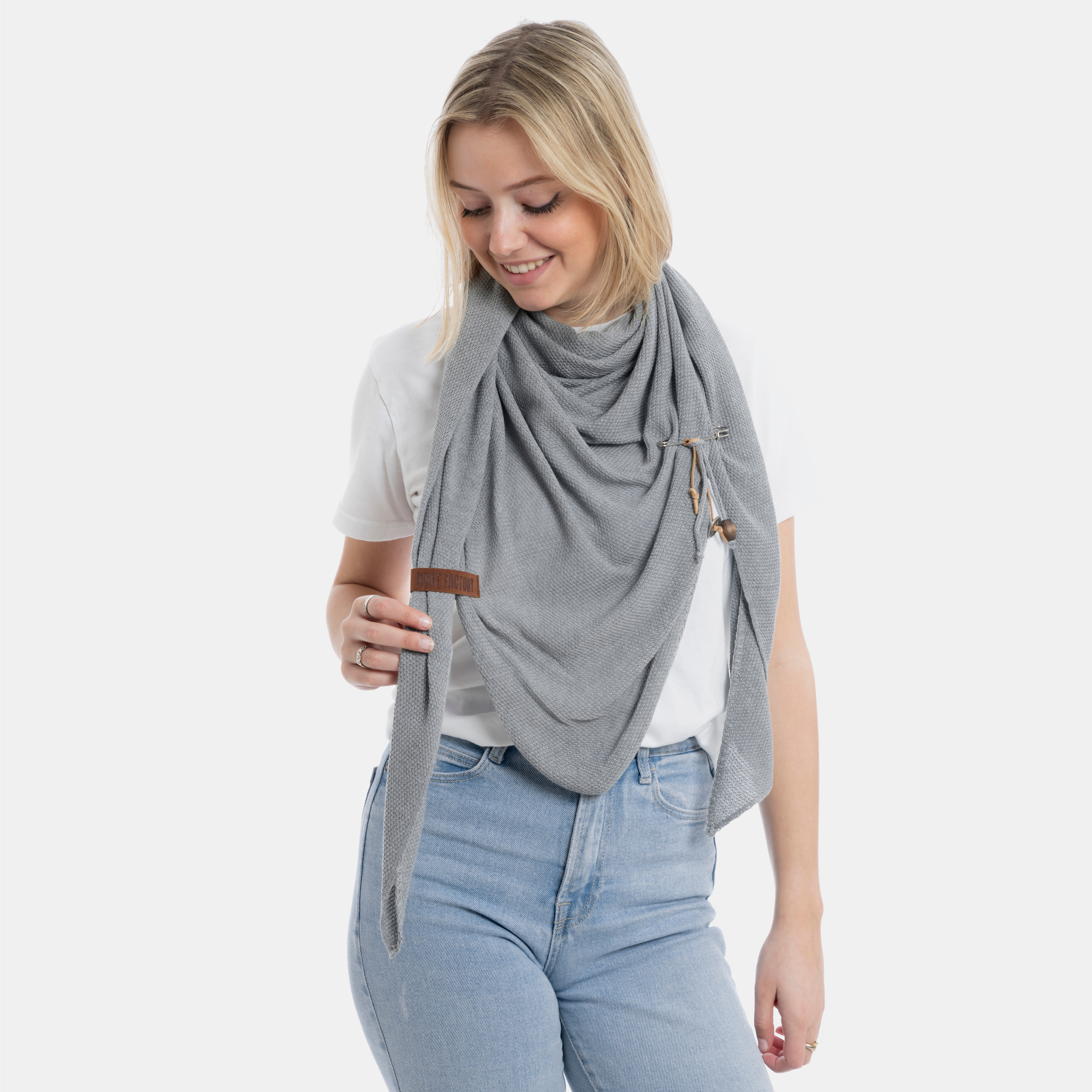 Lola Omslagdoek Licht Grijs