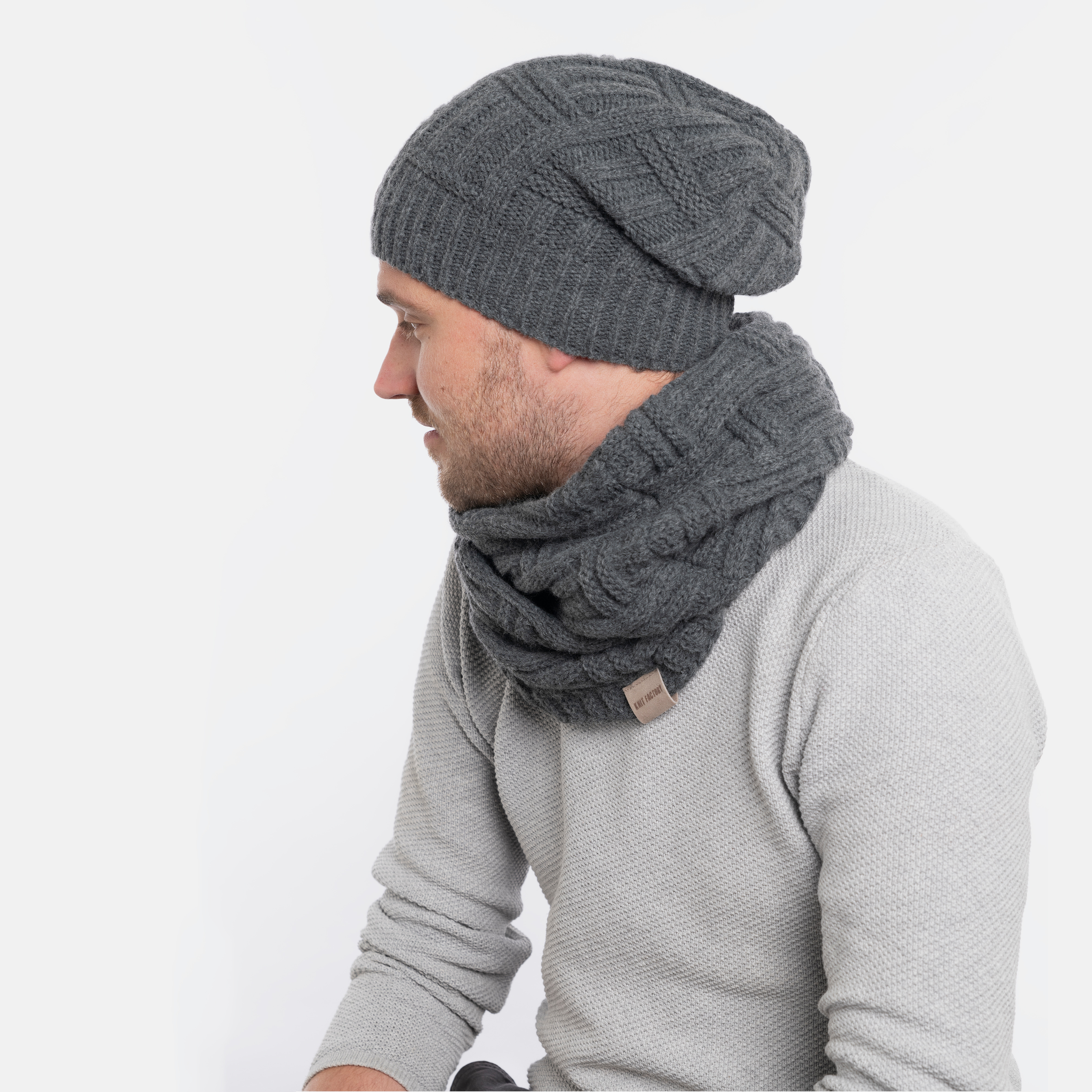 Bobby Infinity Scarf Anthracite Bobby Infinity Scarf Anthracite