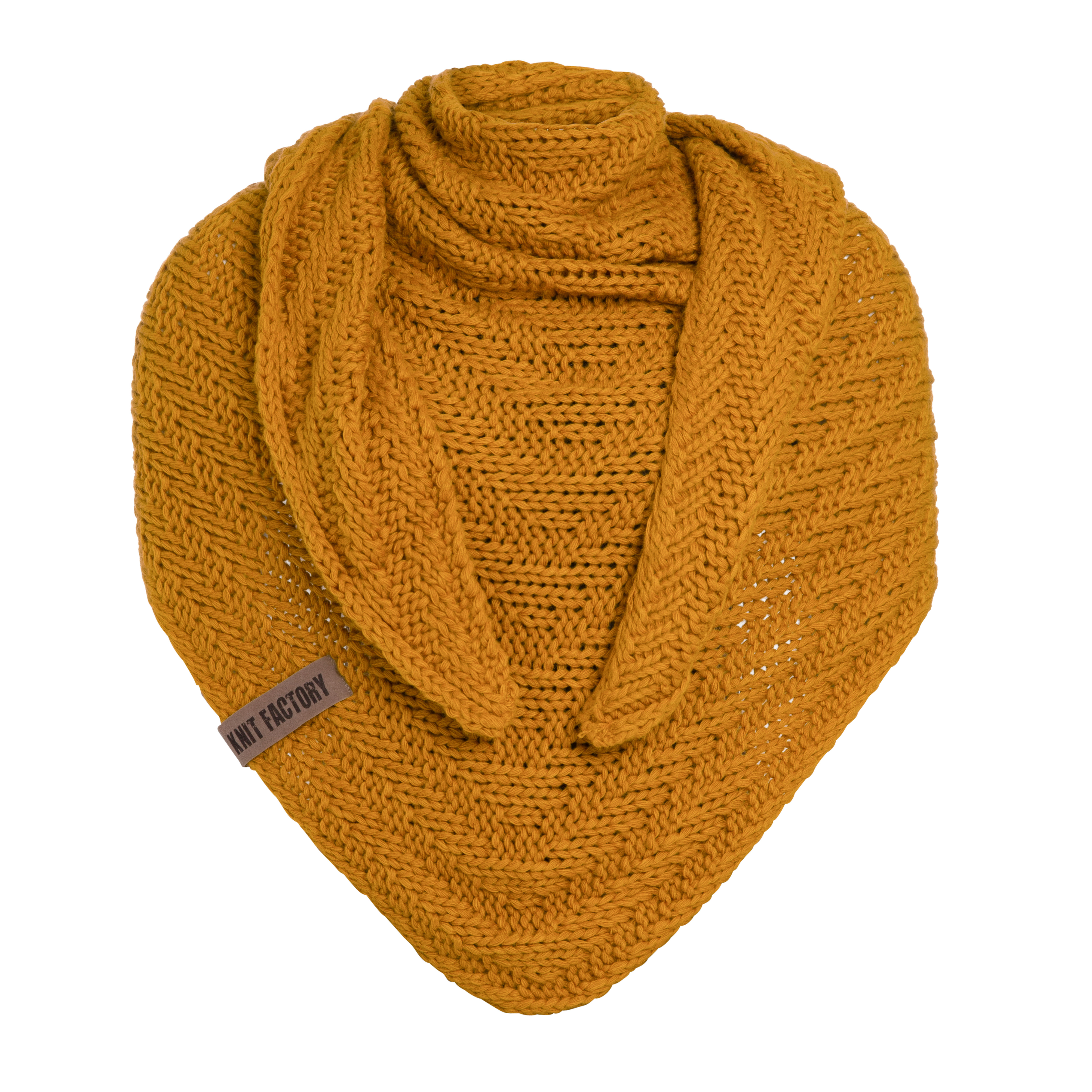 Sally Triangle Scarf Ochre