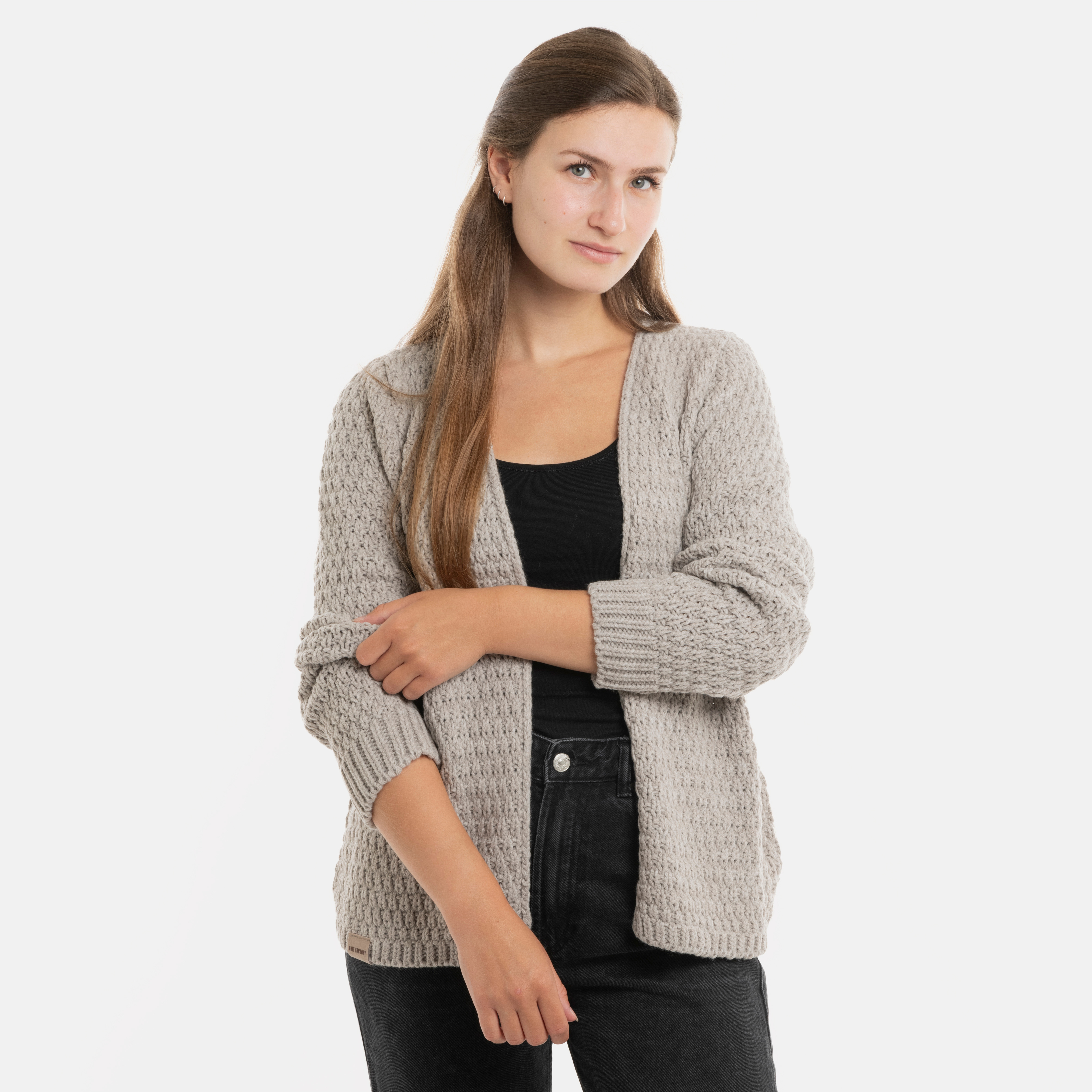 Becky Kurze Strickjacke Iced Clay - 36/38