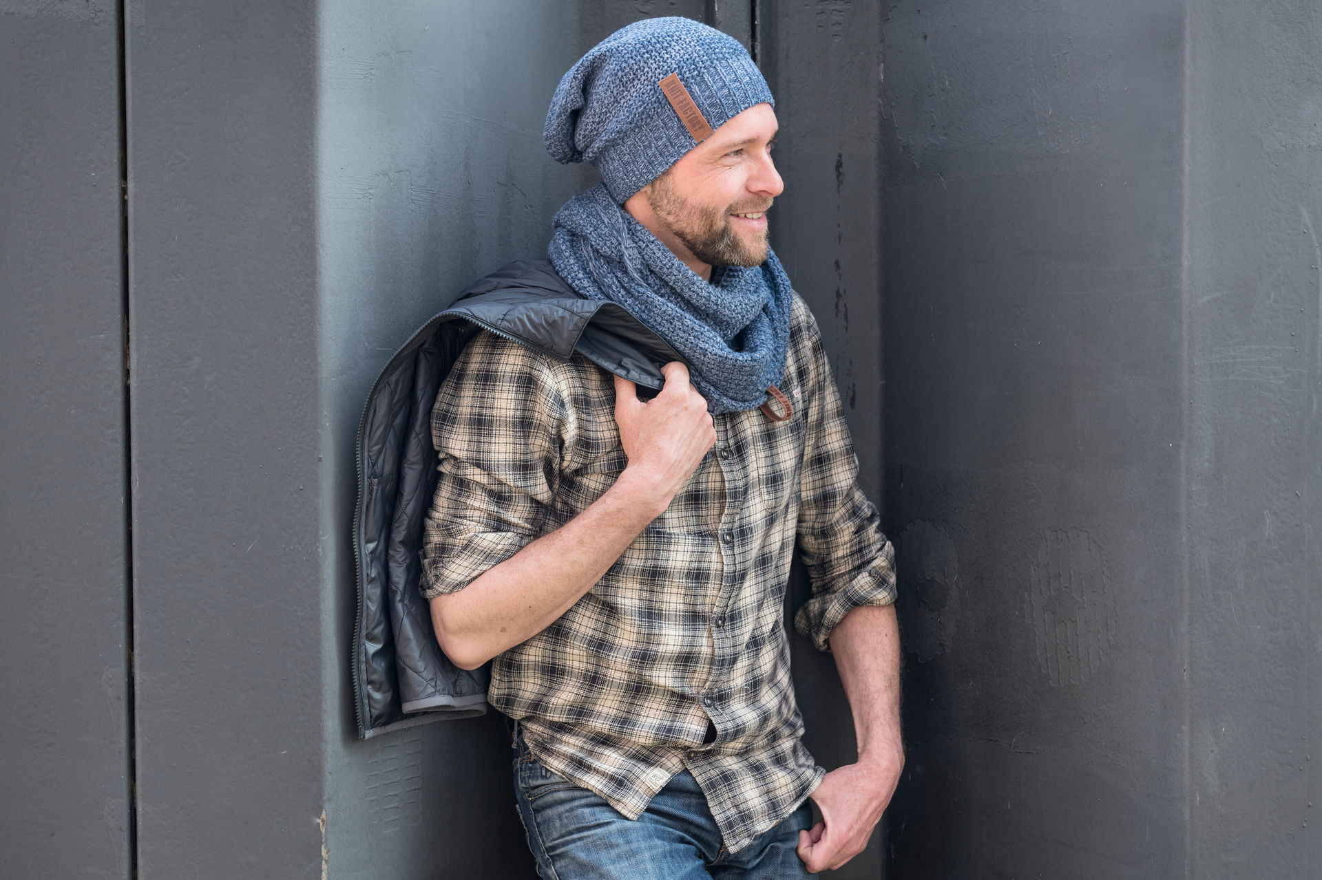 Coco Foulard Infini Tube Marron Foncé