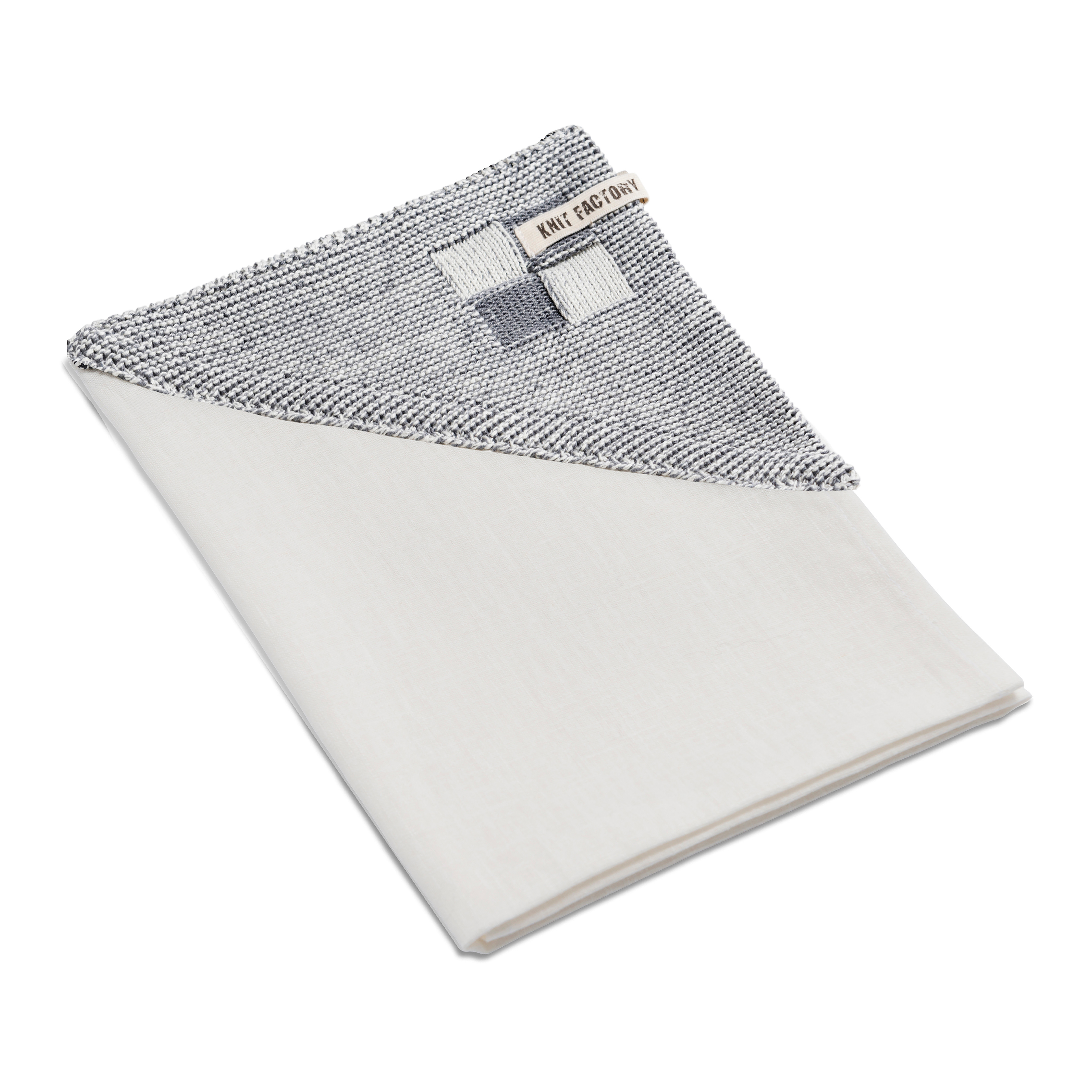 Tea-towel Block Ecru/Med Grey