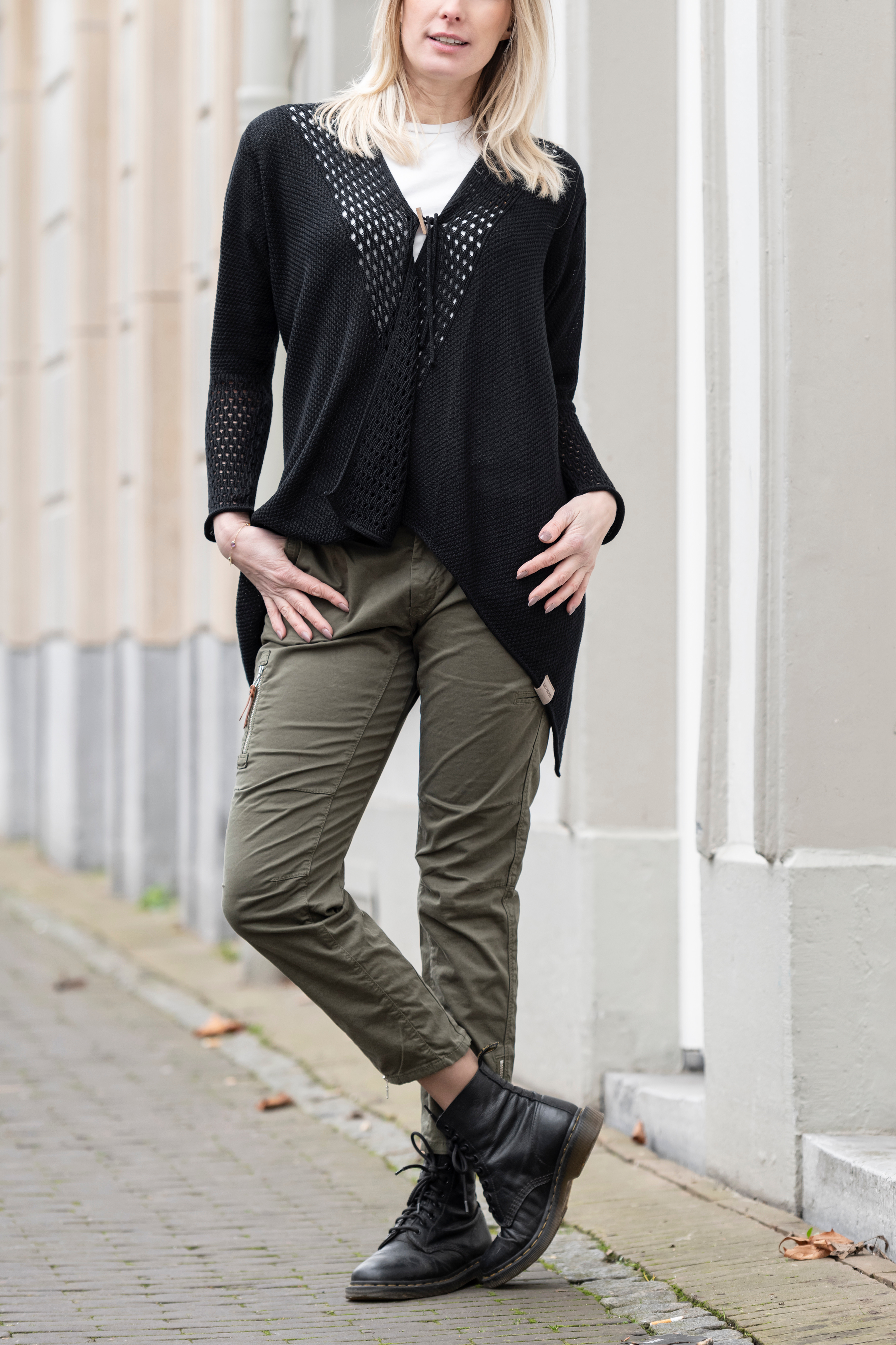 April Knitted Cardigan Black - 36/38