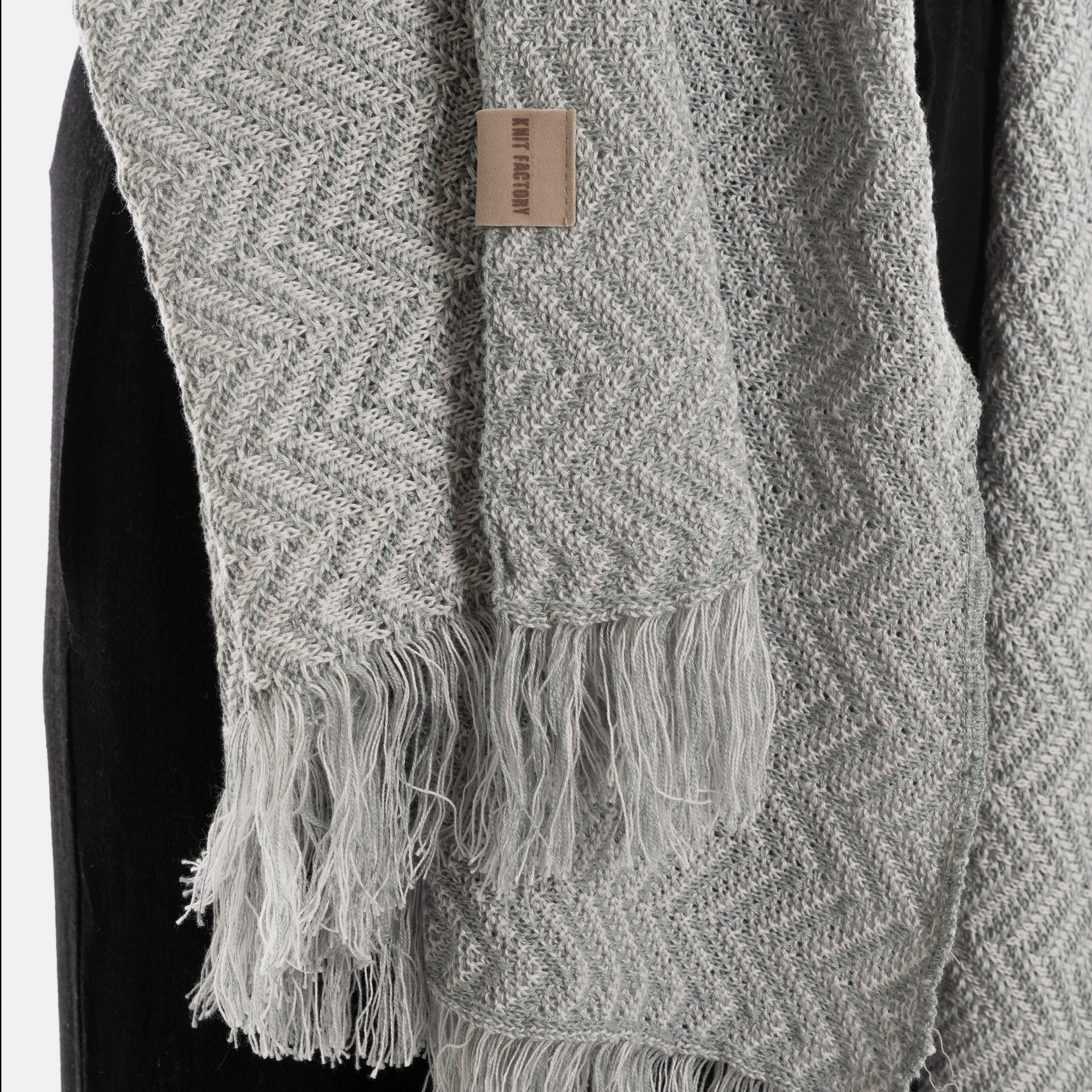 Soleil Schal Bright Grey/Grau
