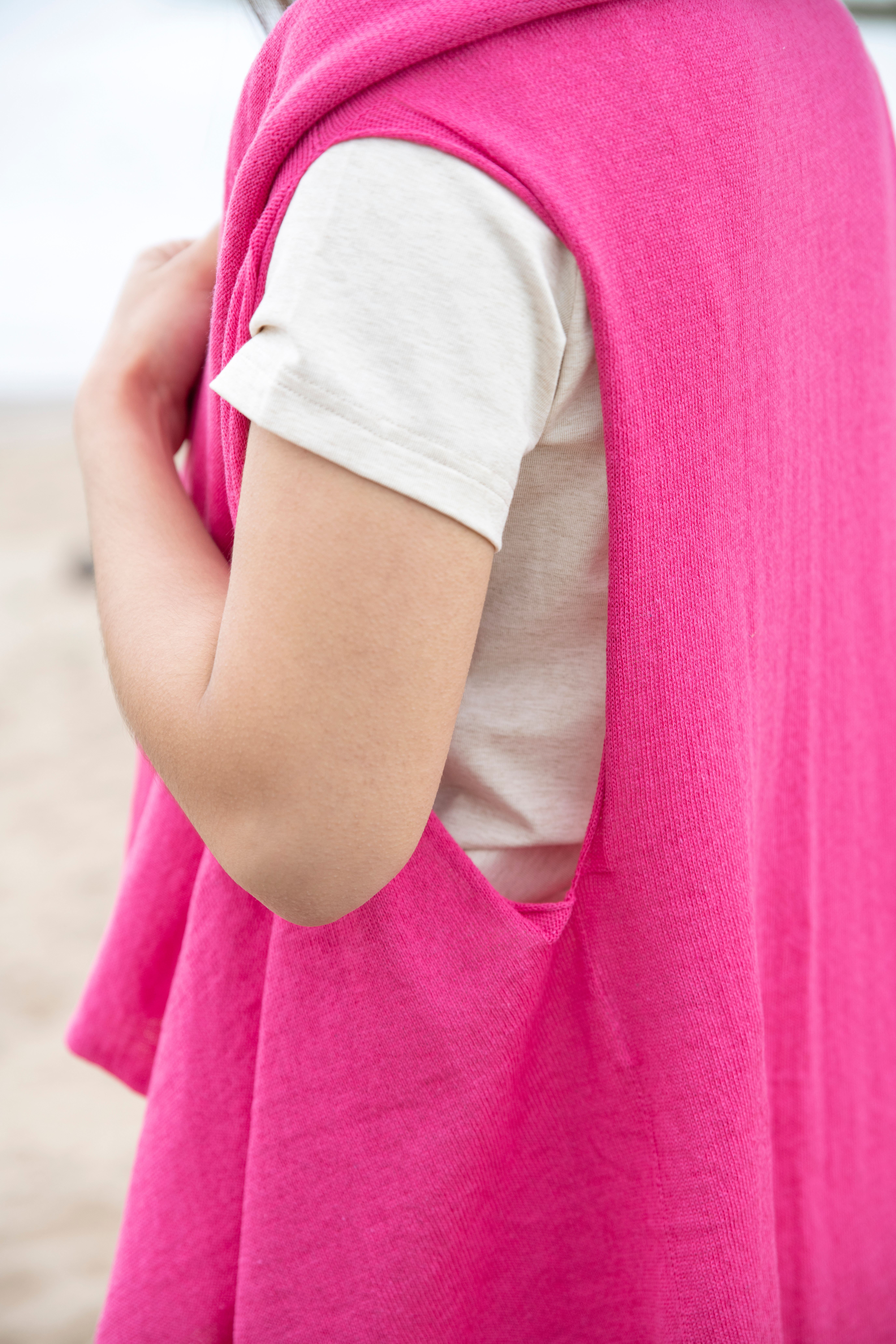 Senna Knitted Gilet Old Pink
