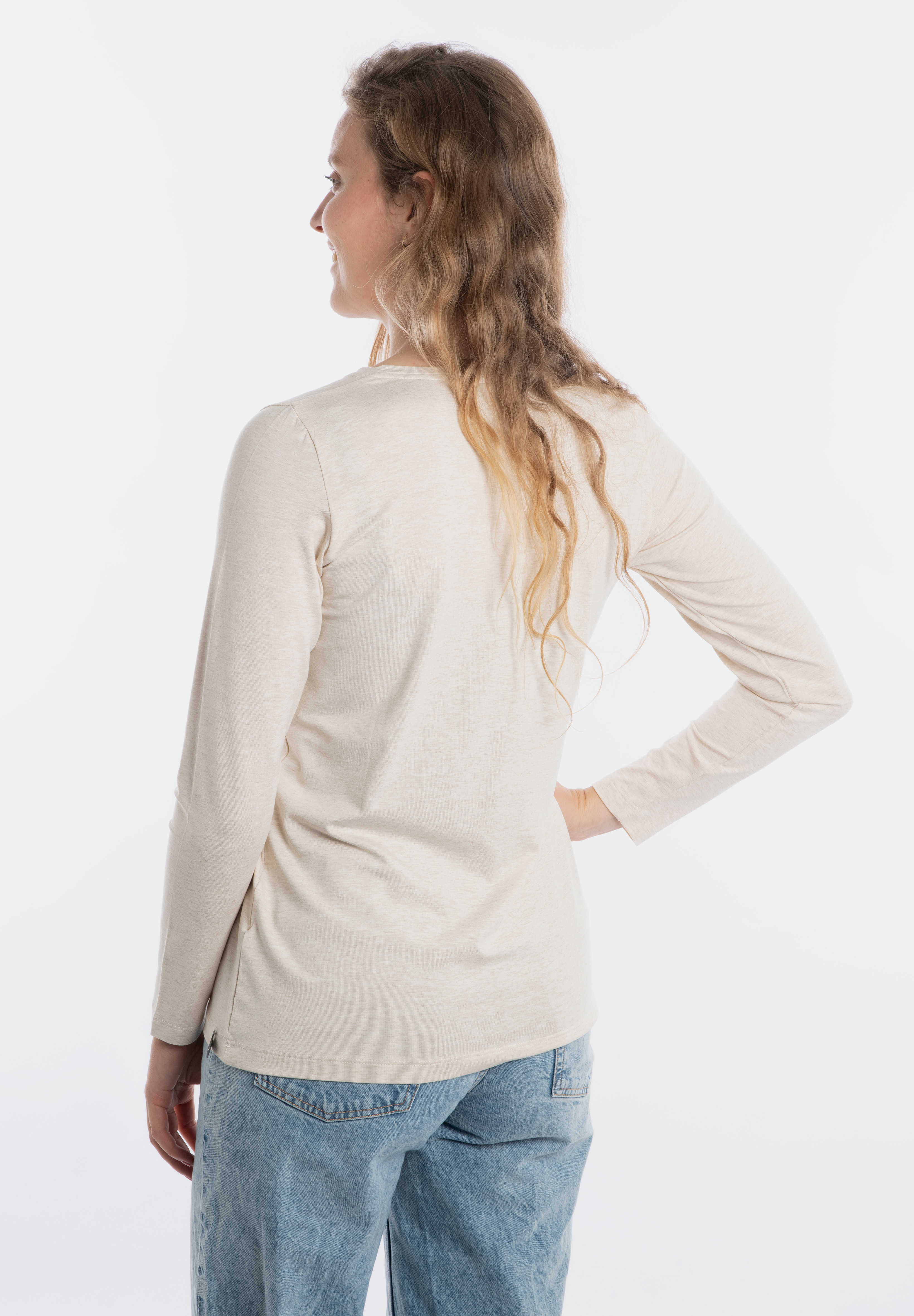Lily Shirt Beige - XL - Lange Mouwen