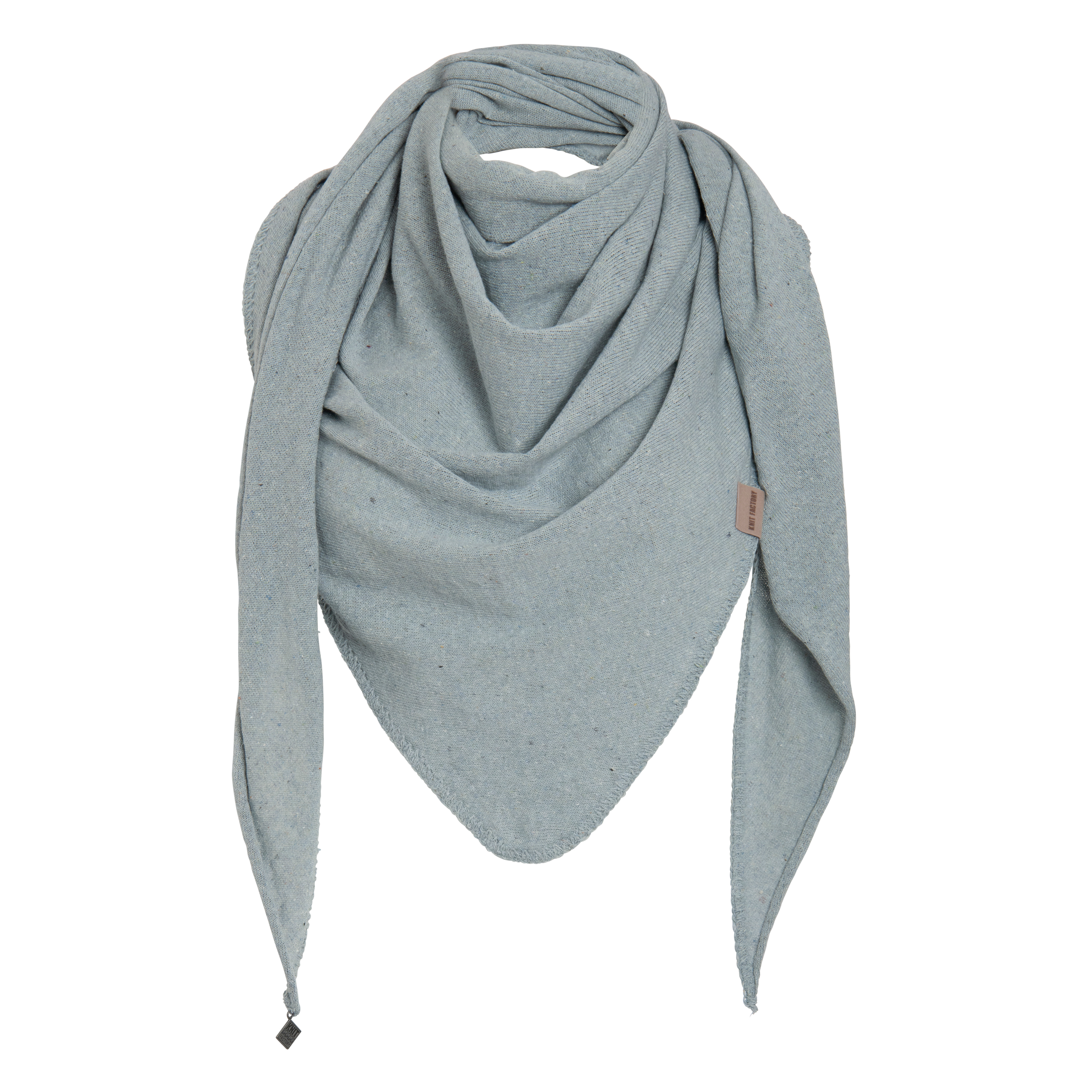 Iris Triangle Scarf Indigo