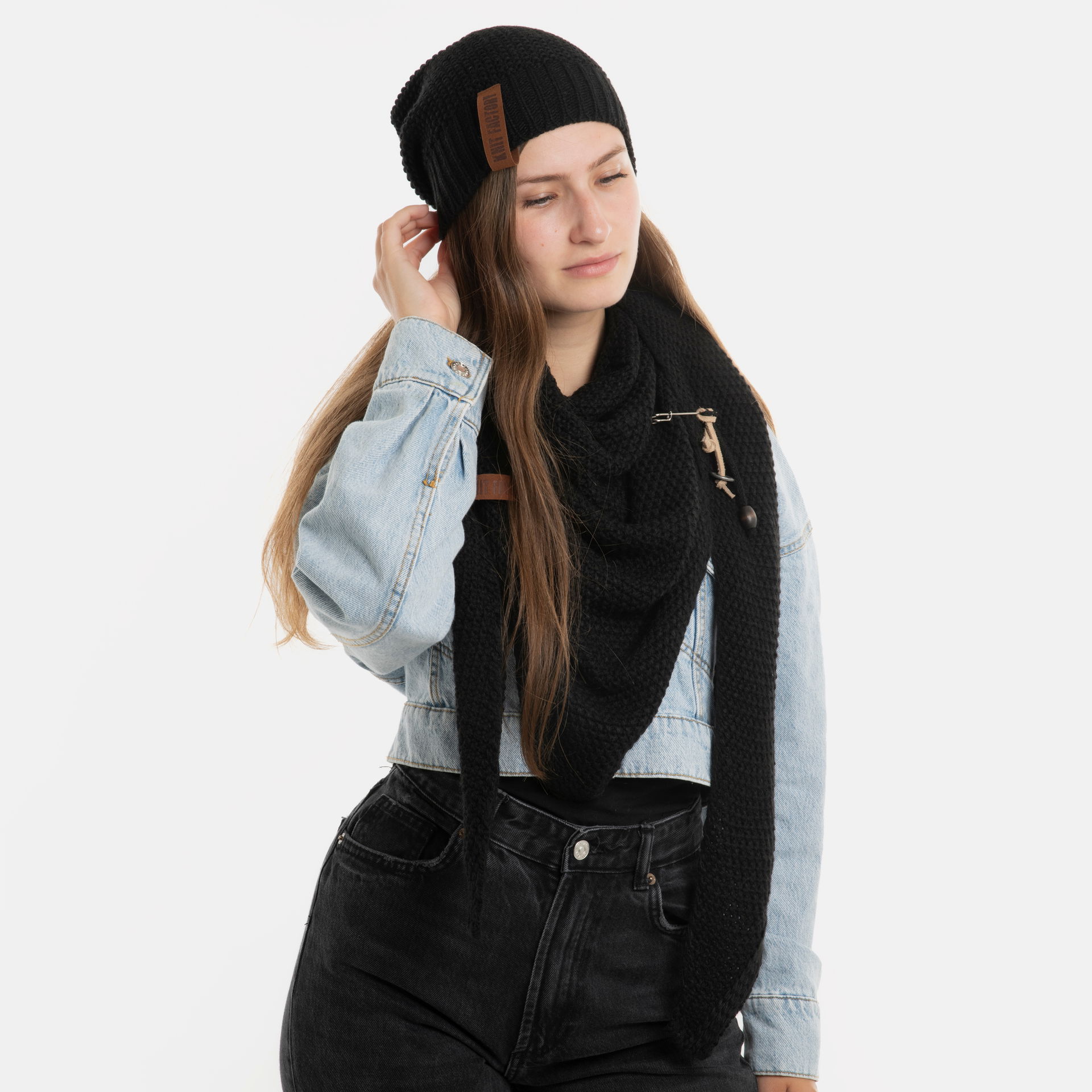 Coco Dreiecksschal Schwarz