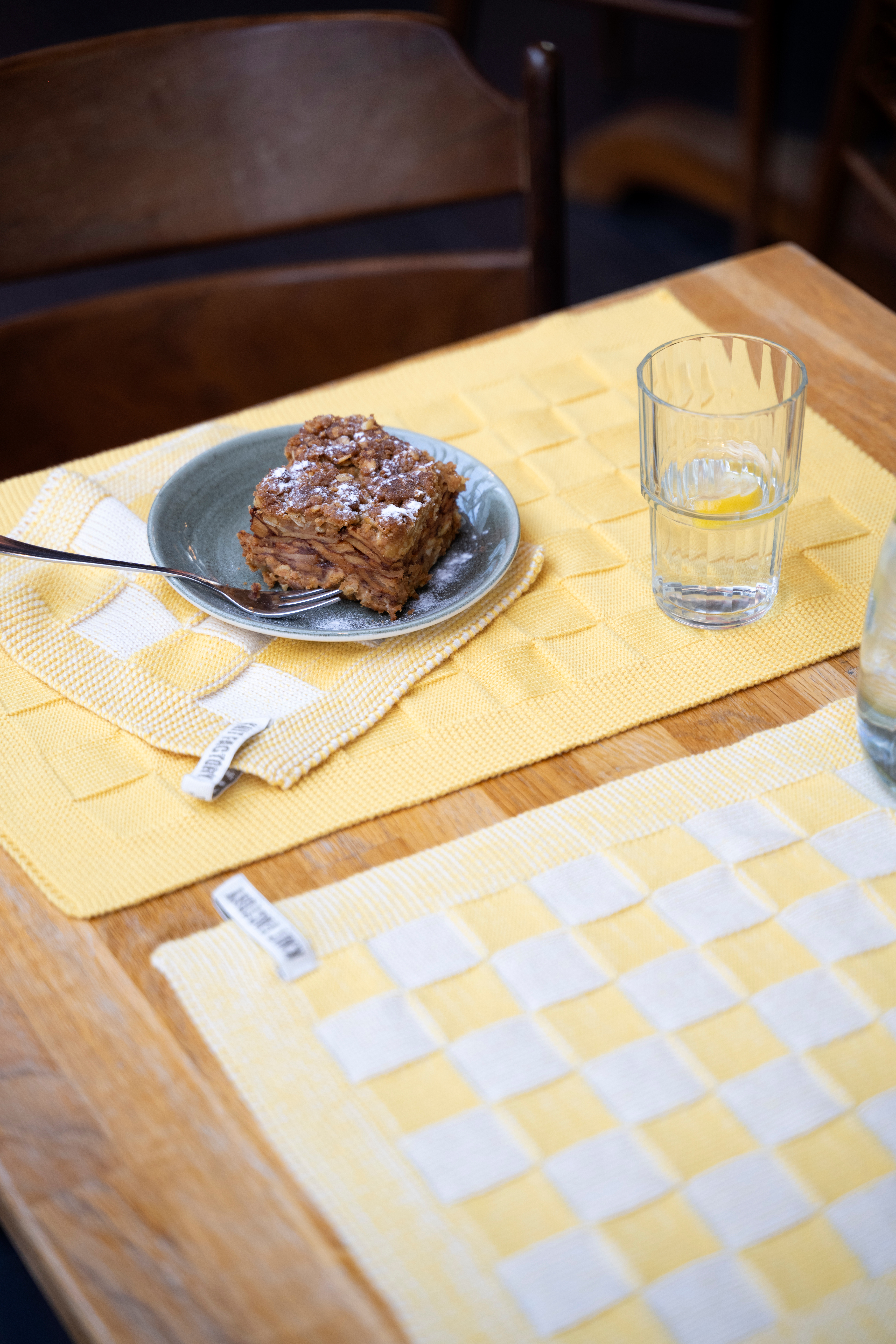 Placemat Block Ecru/Stone Green