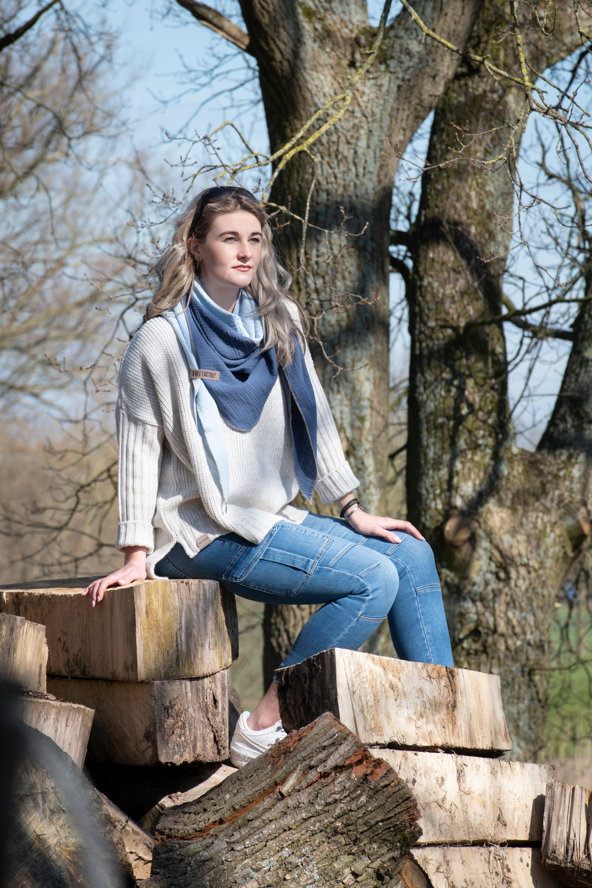 Fay Omslagdoek Stone Red/Roze