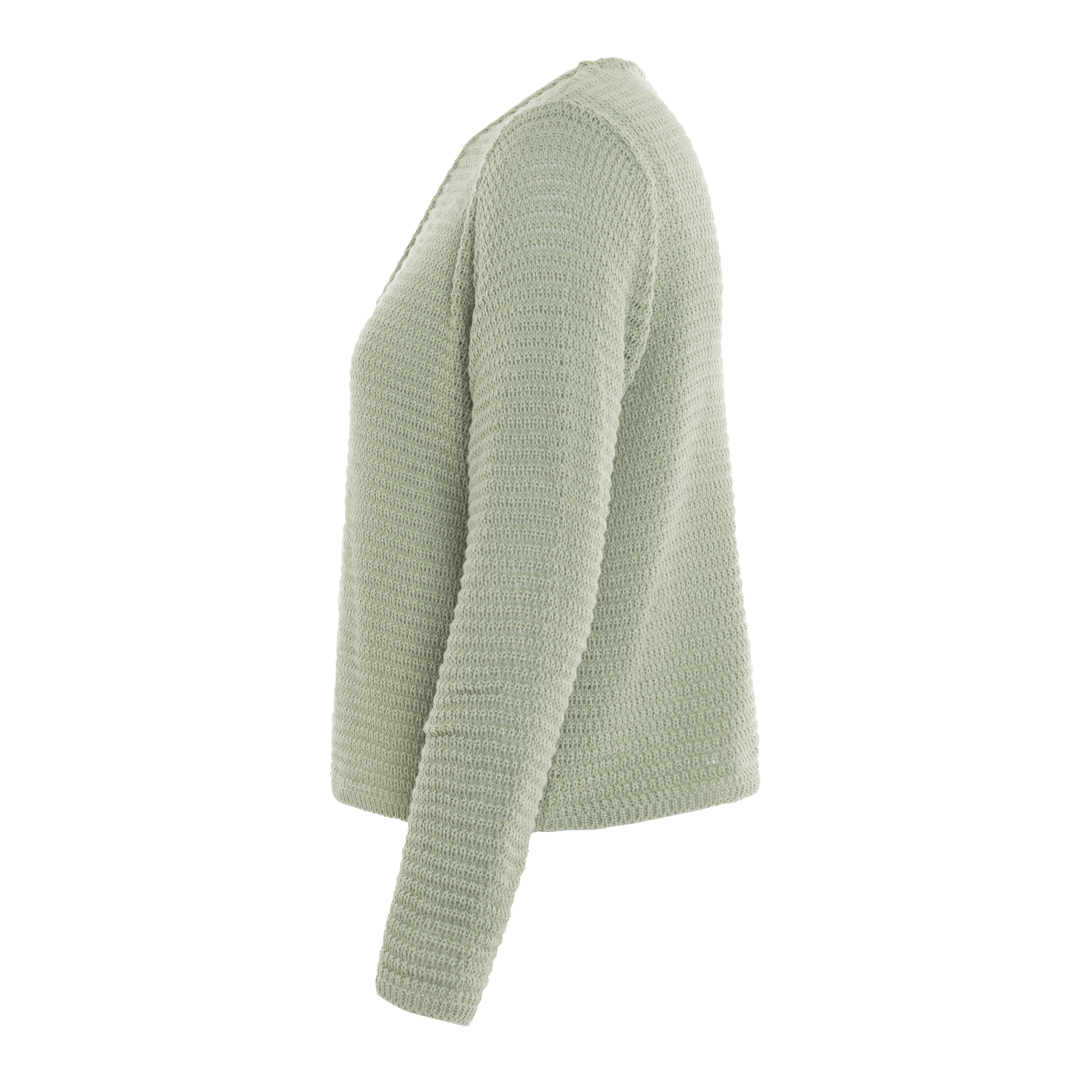 Isa Short Knitted Cardigan Sage Green - 36/38