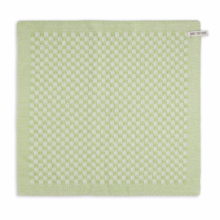 Essuie-Mains Cubes Ecru/Spring Green